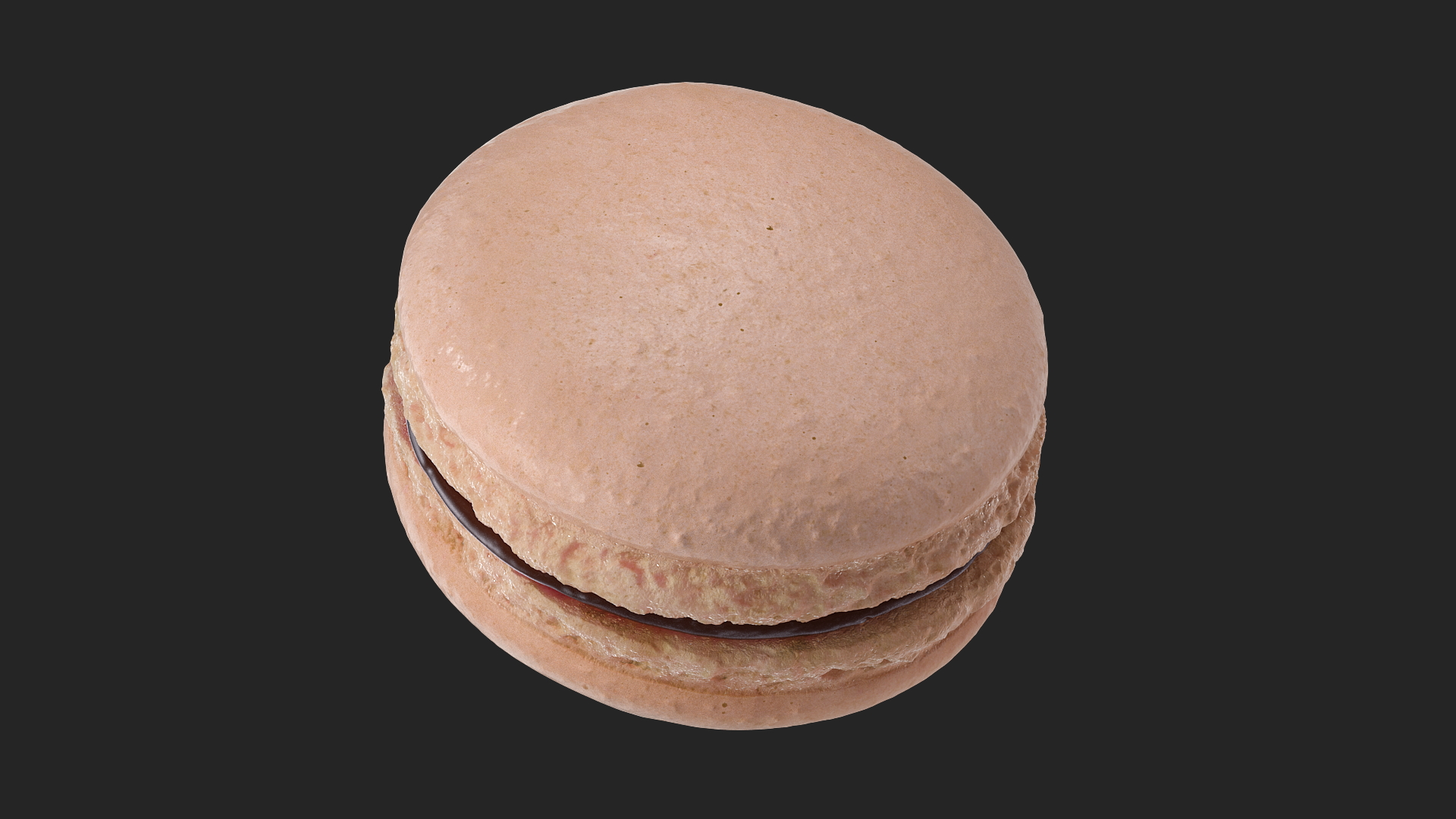 Chocolate Macaron 3D