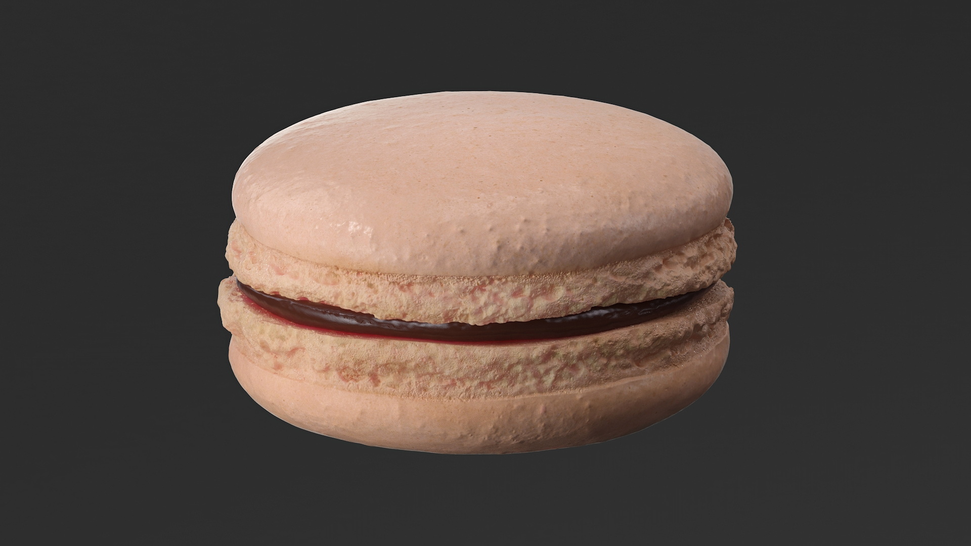 Chocolate Macaron 3D