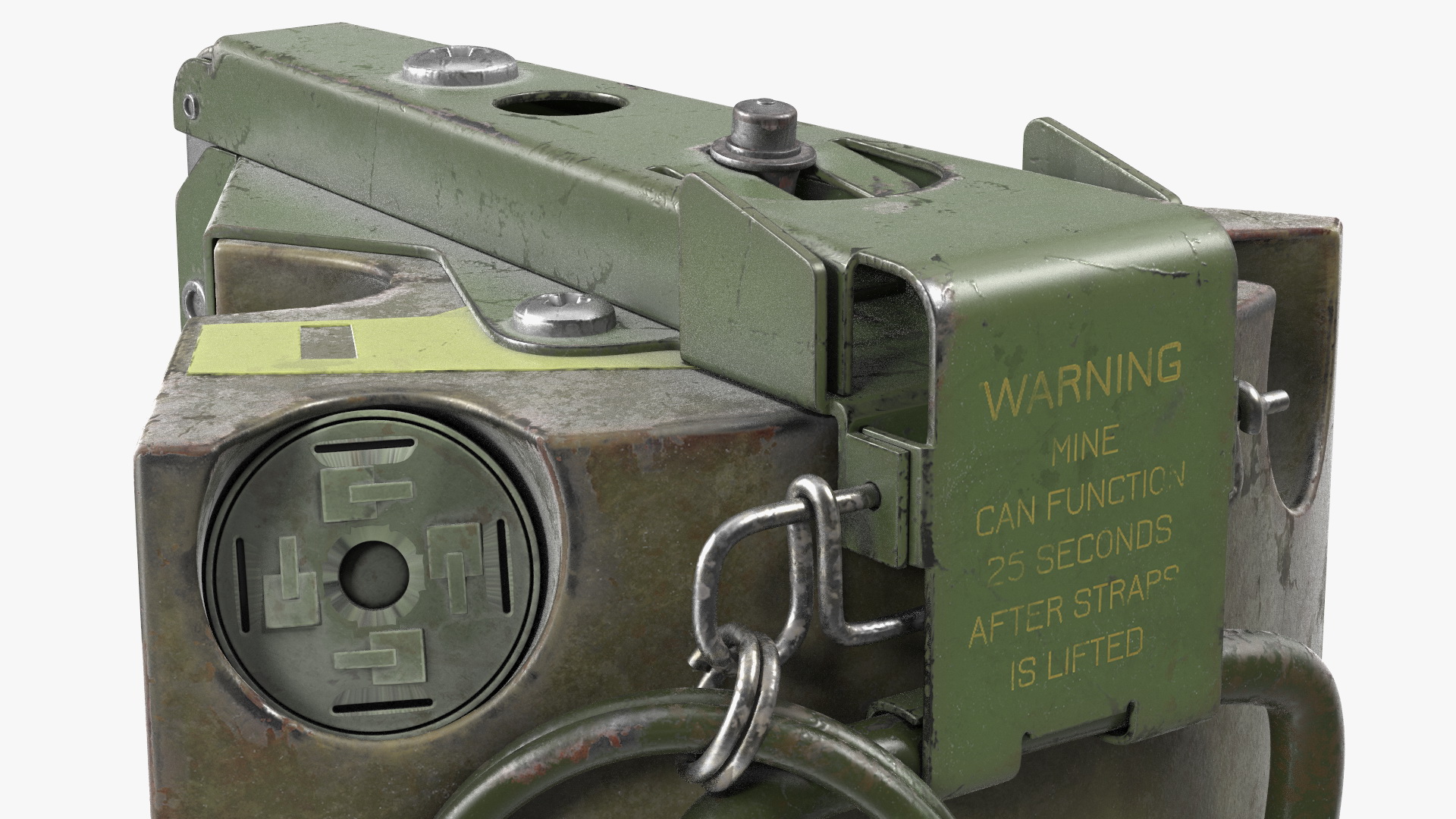 M86 Pursuit Deterrent Munition Land Mine Old 3D model