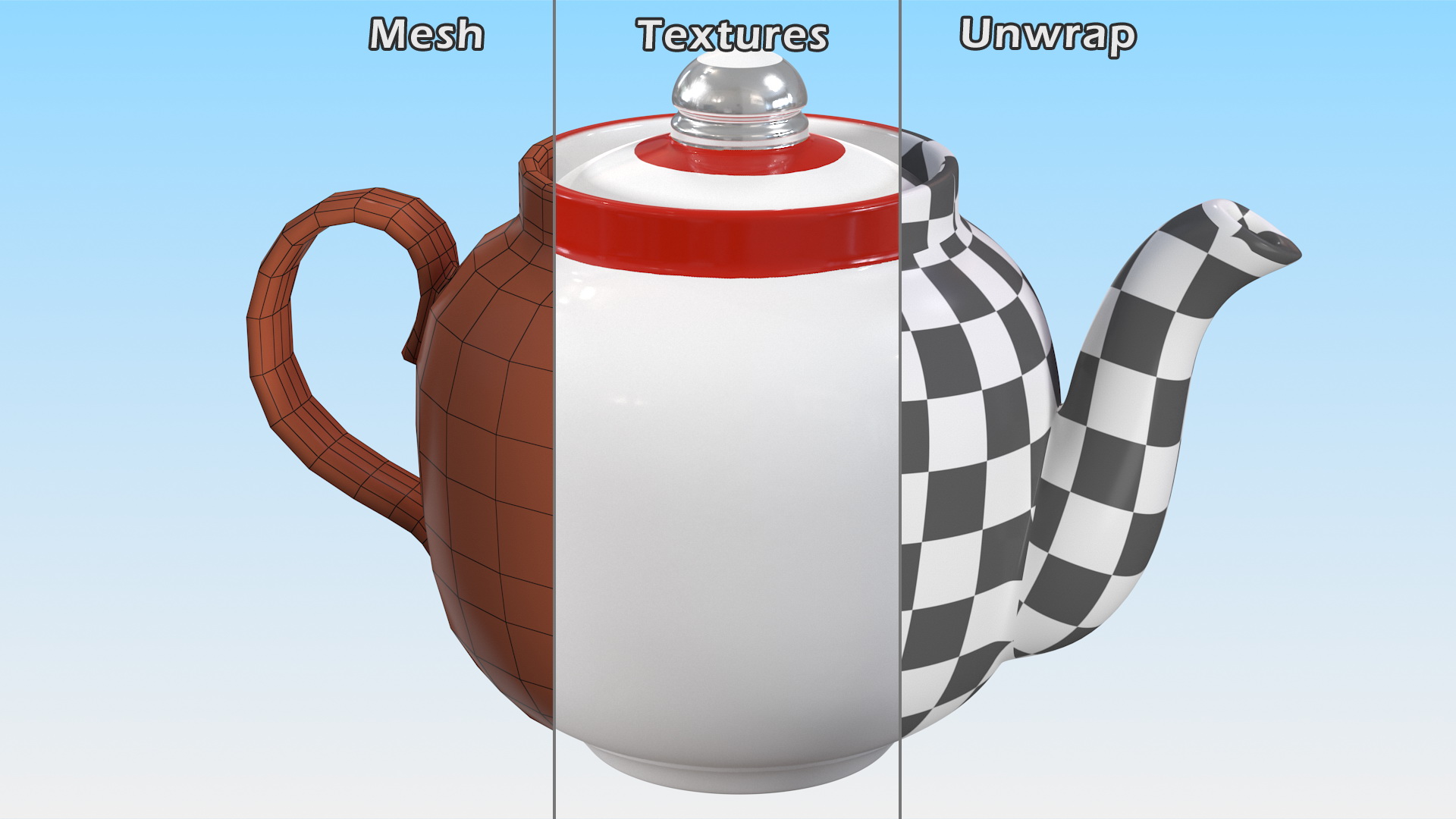 3D Vintage Soviet Teapot