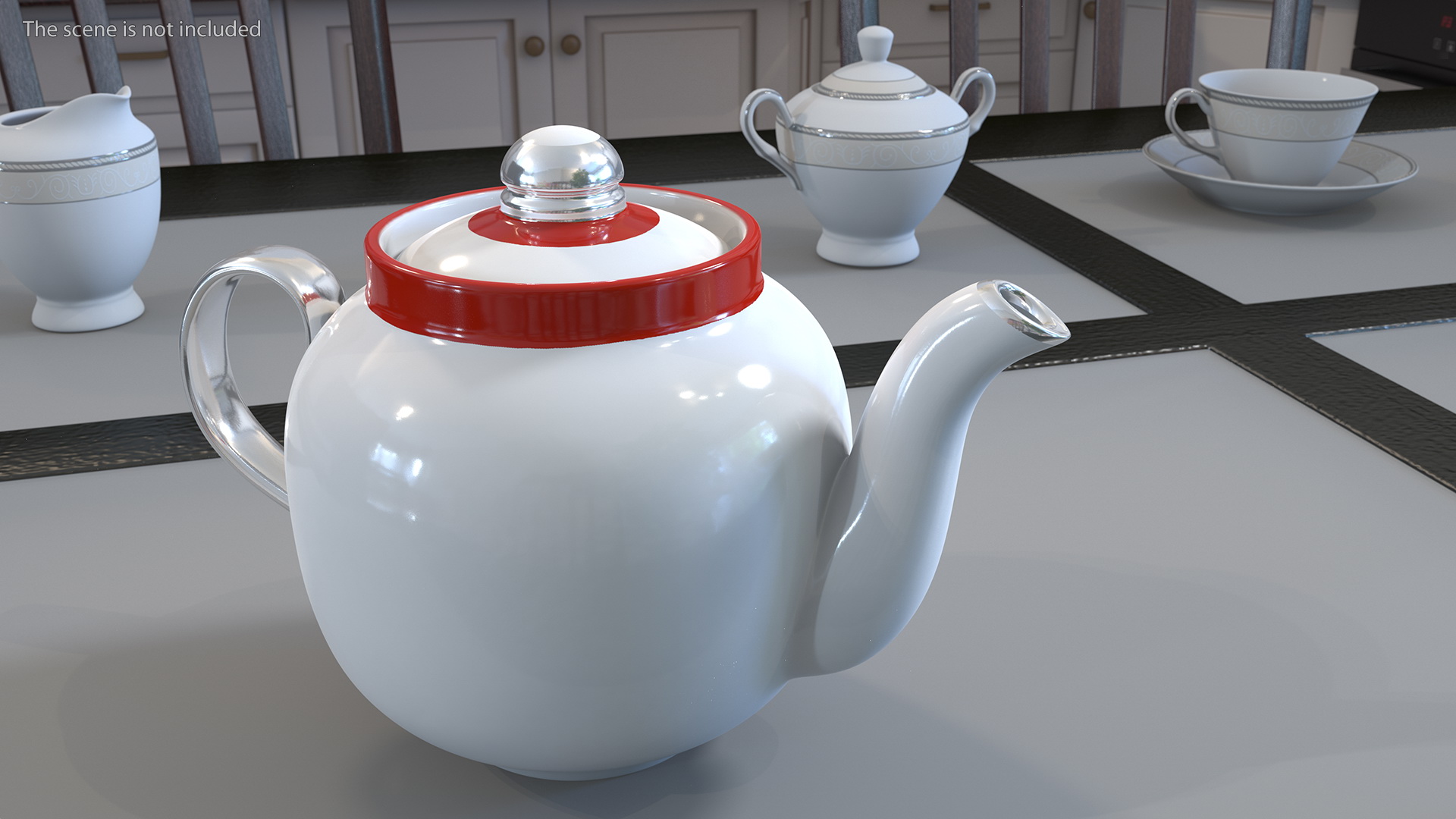 3D Vintage Soviet Teapot