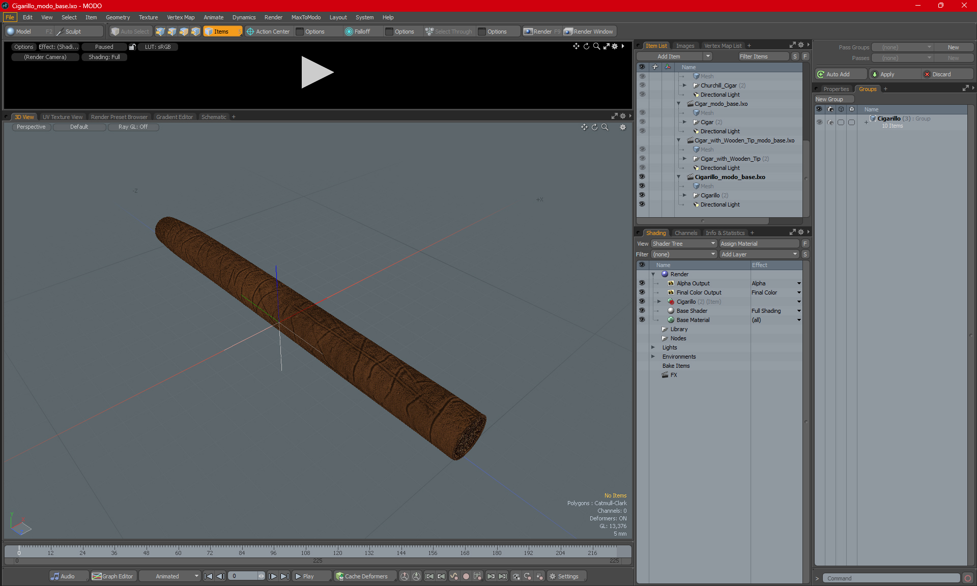 Cigarillo 3D model