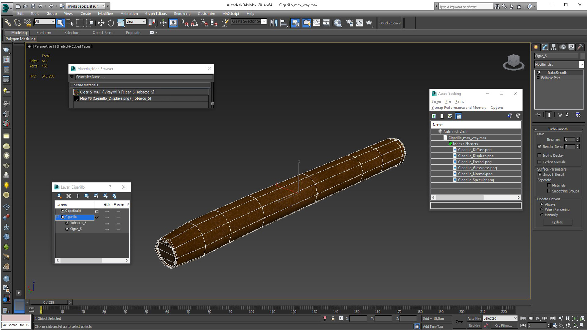 Cigarillo 3D model