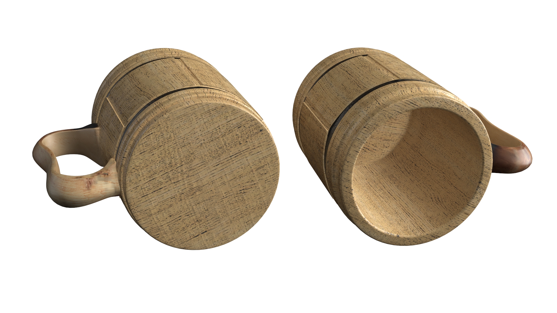 3D Wooden Beer Mug for 3D Print model