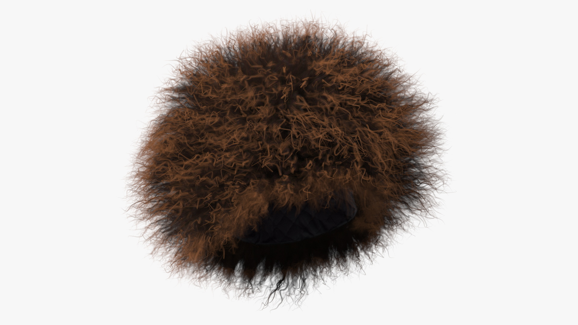 3D Sheepskin Hat Papakha Brown Fur