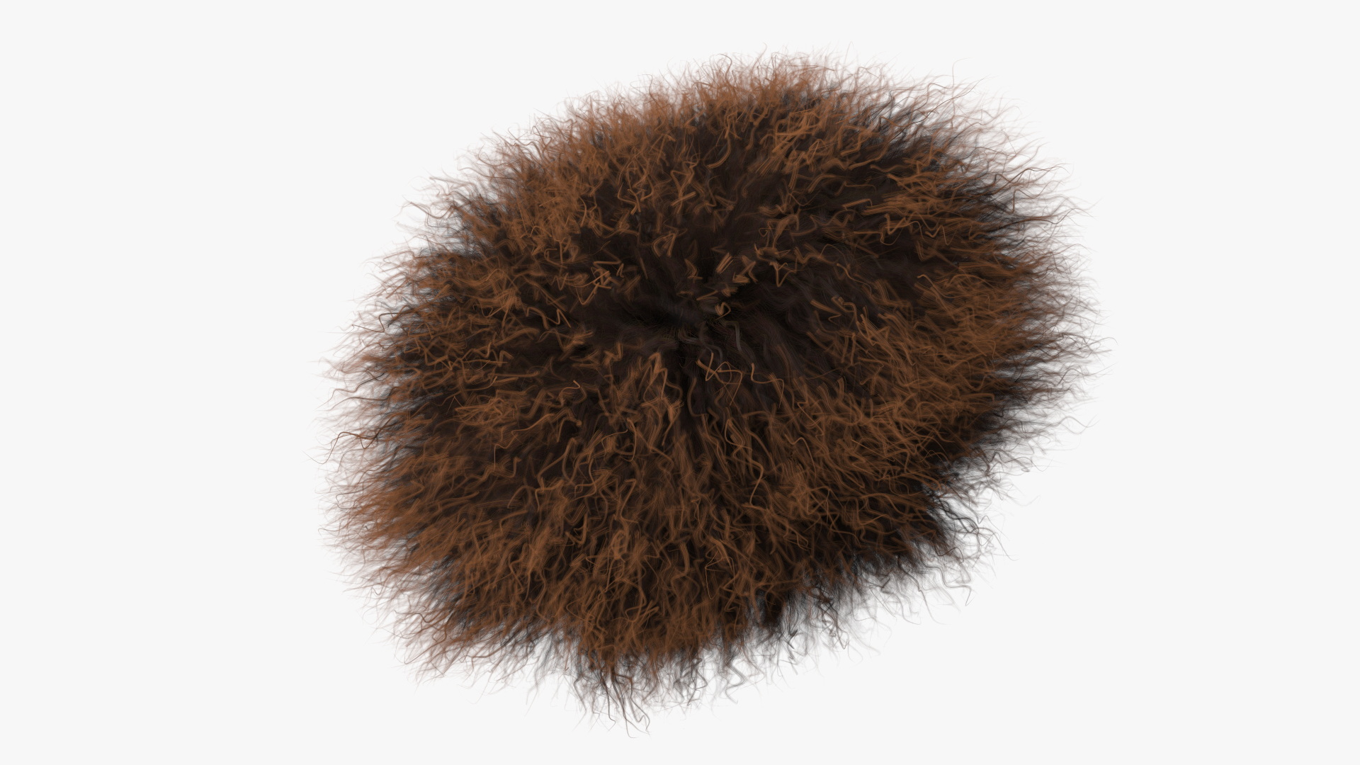 3D Sheepskin Hat Papakha Brown Fur