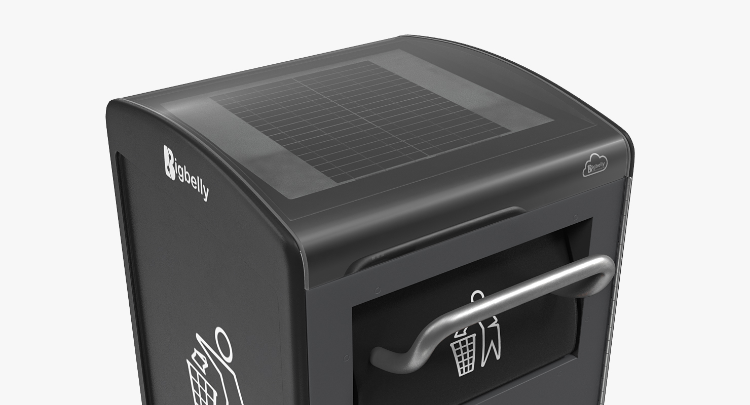 3D Montclair Embracing Solar Powered Trash Bin model