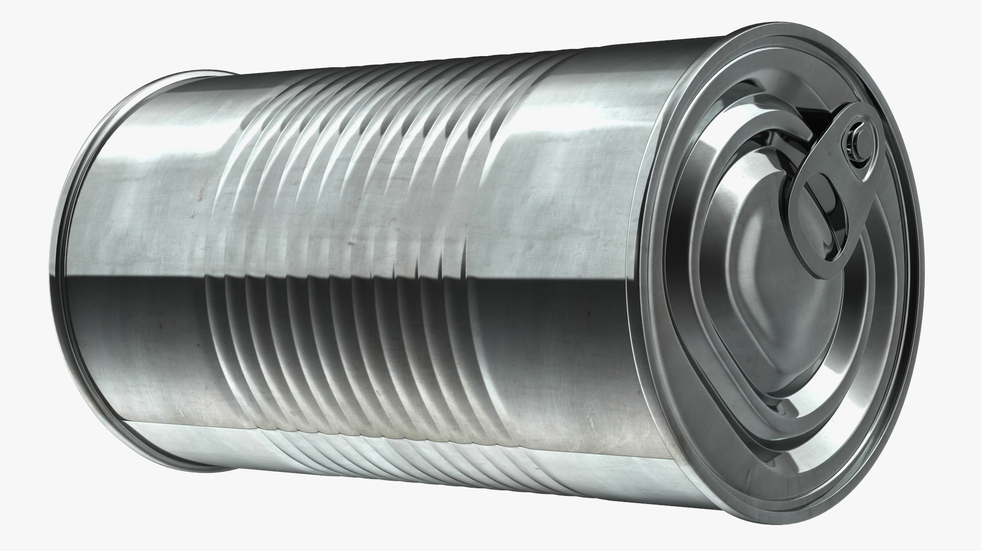 3D Steel Tin Can model