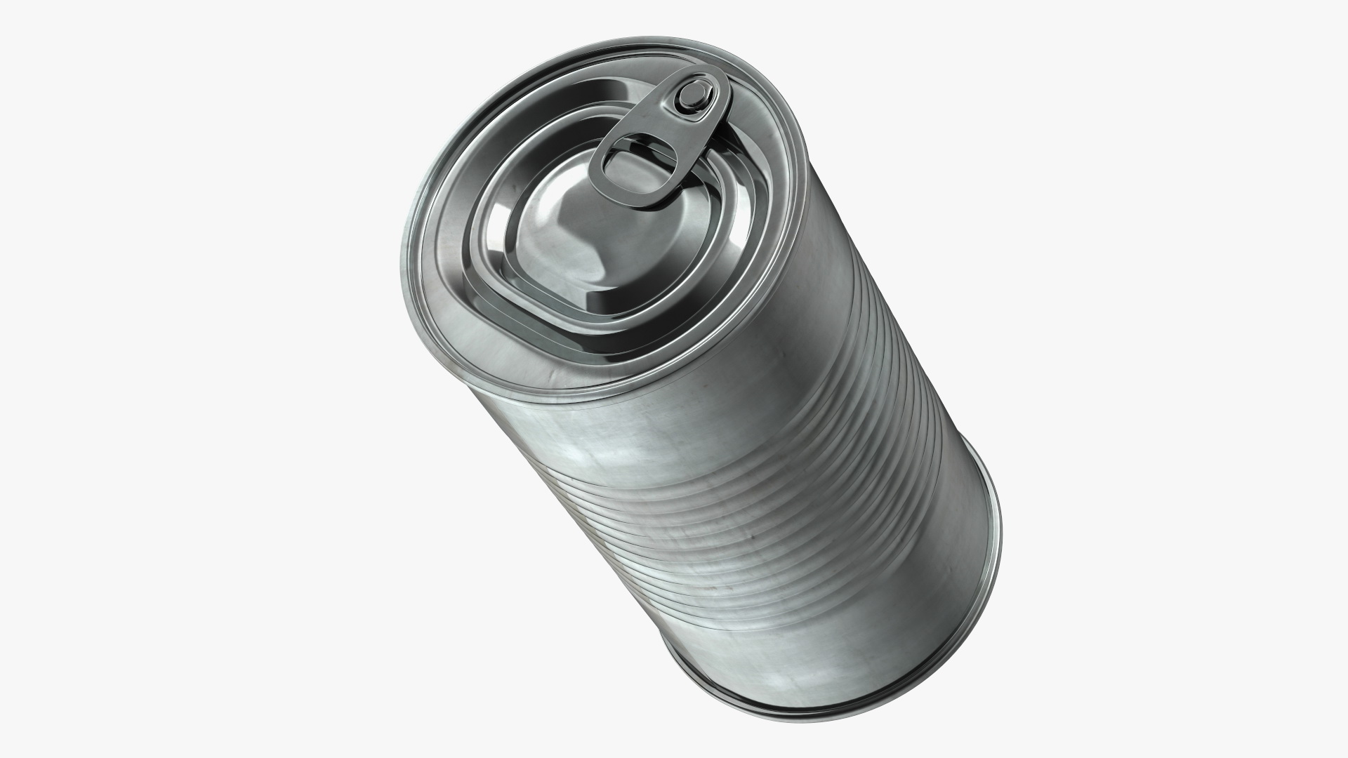 3D Steel Tin Can model