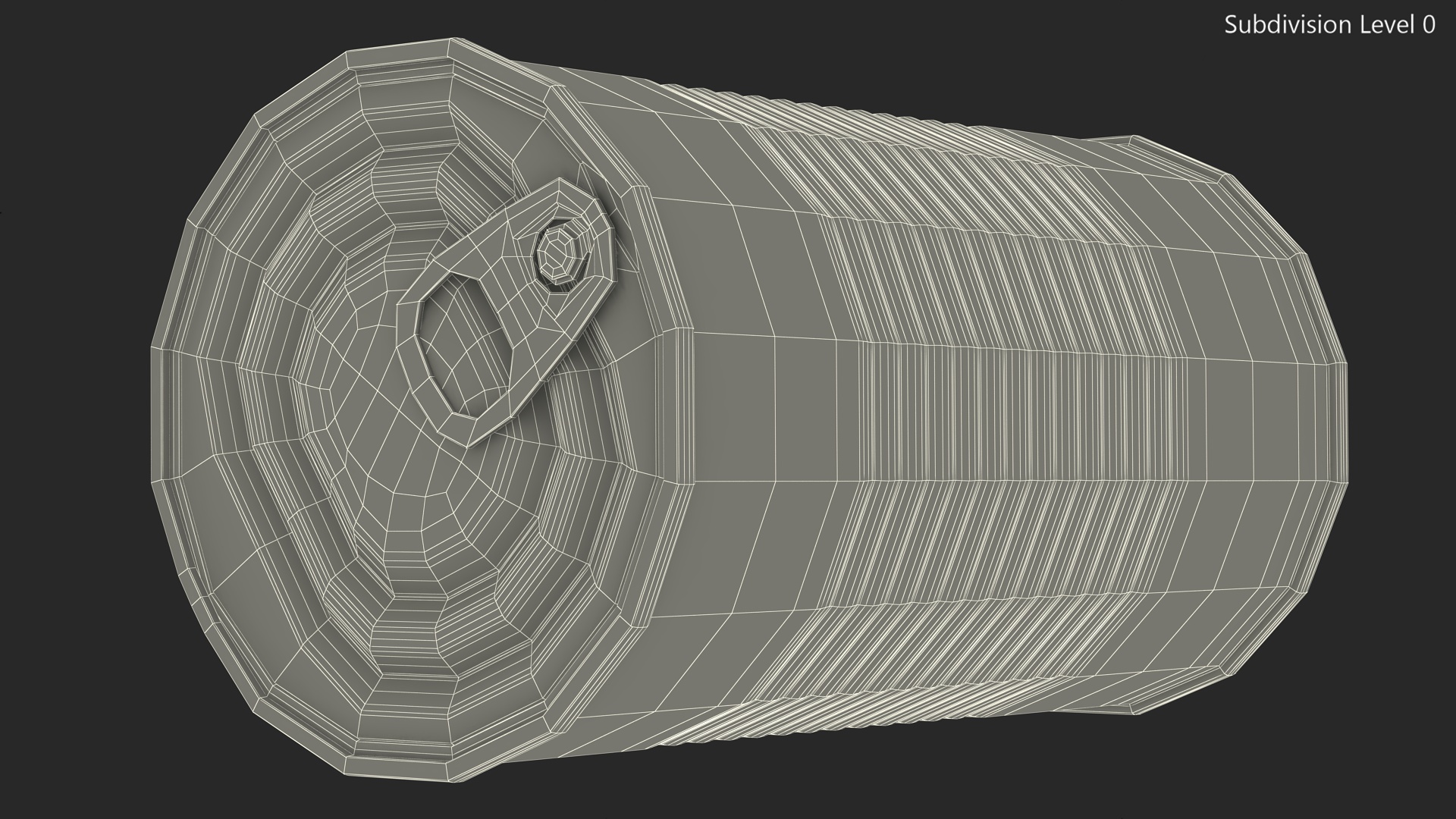 3D Steel Tin Can model