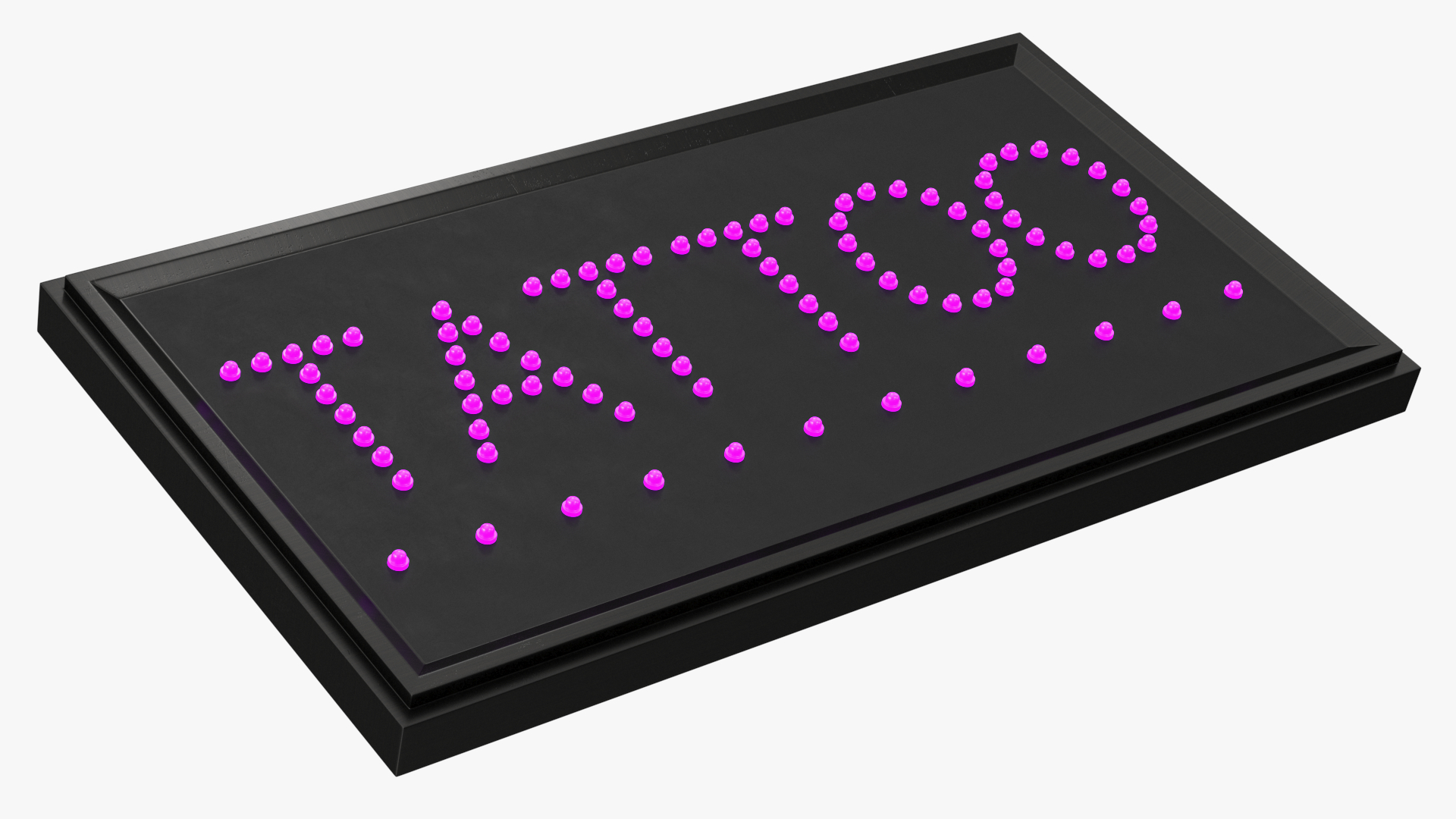 Tattoo Purple LED Neon Light Sign for Business ON 3D model