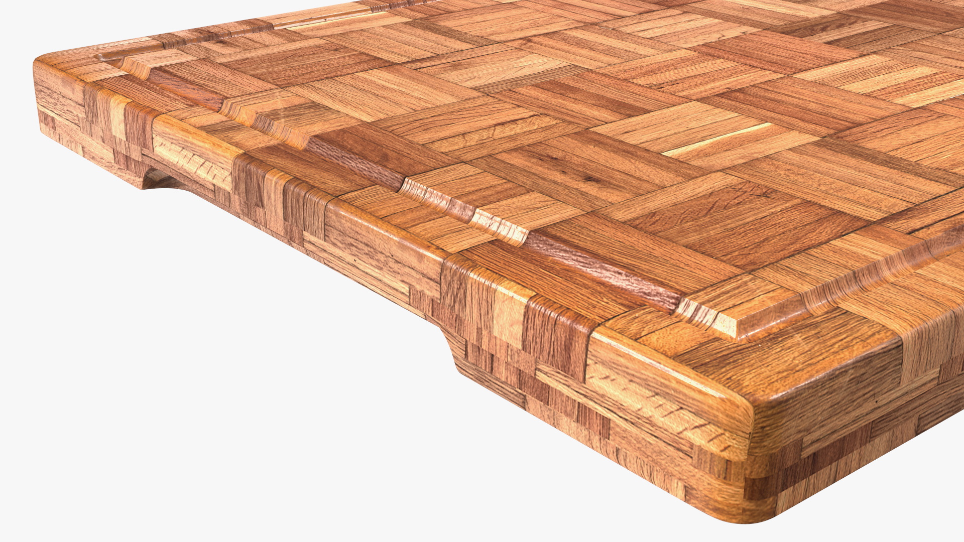 3D Cutting Board Dark Bamboo Large