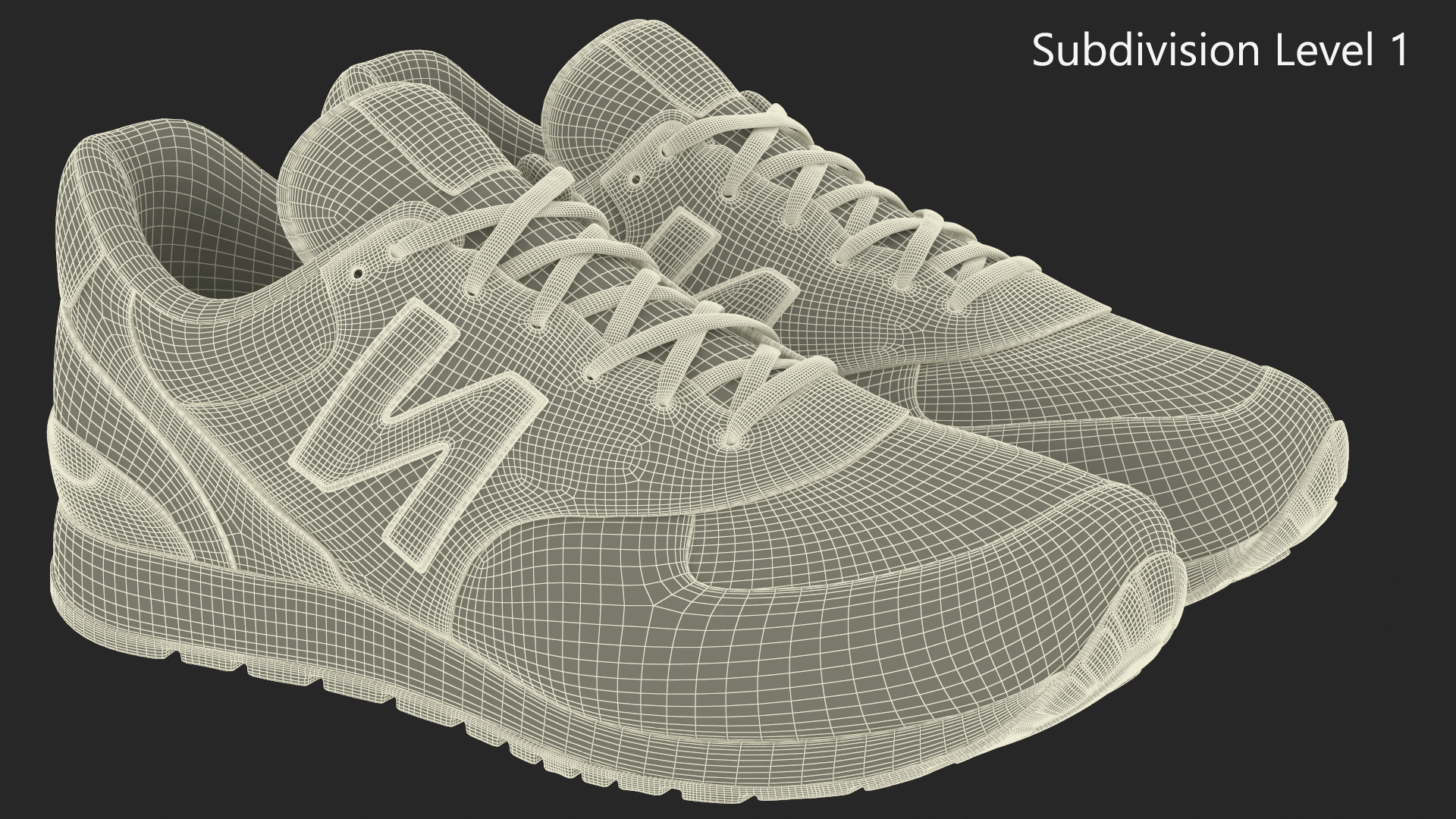 New Balance Sneakers Fur 3D model