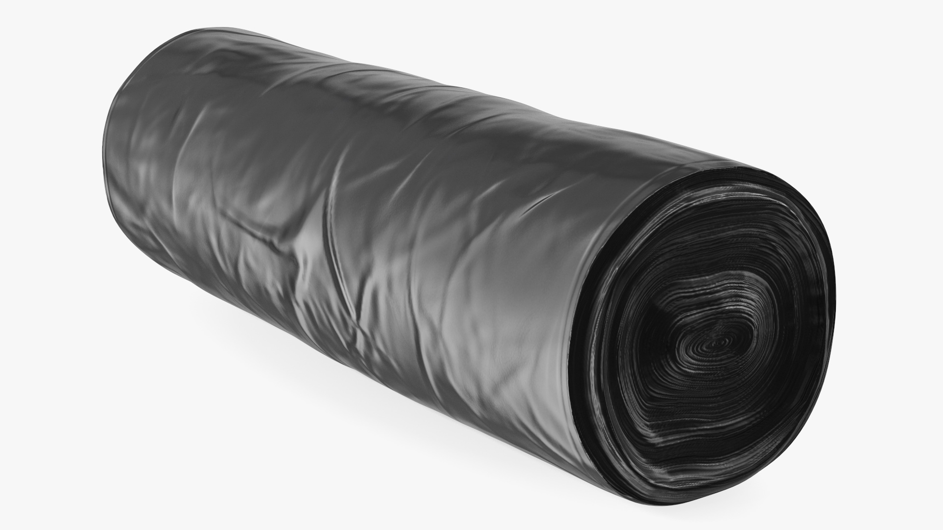 3D model Black Trash Bag Roll