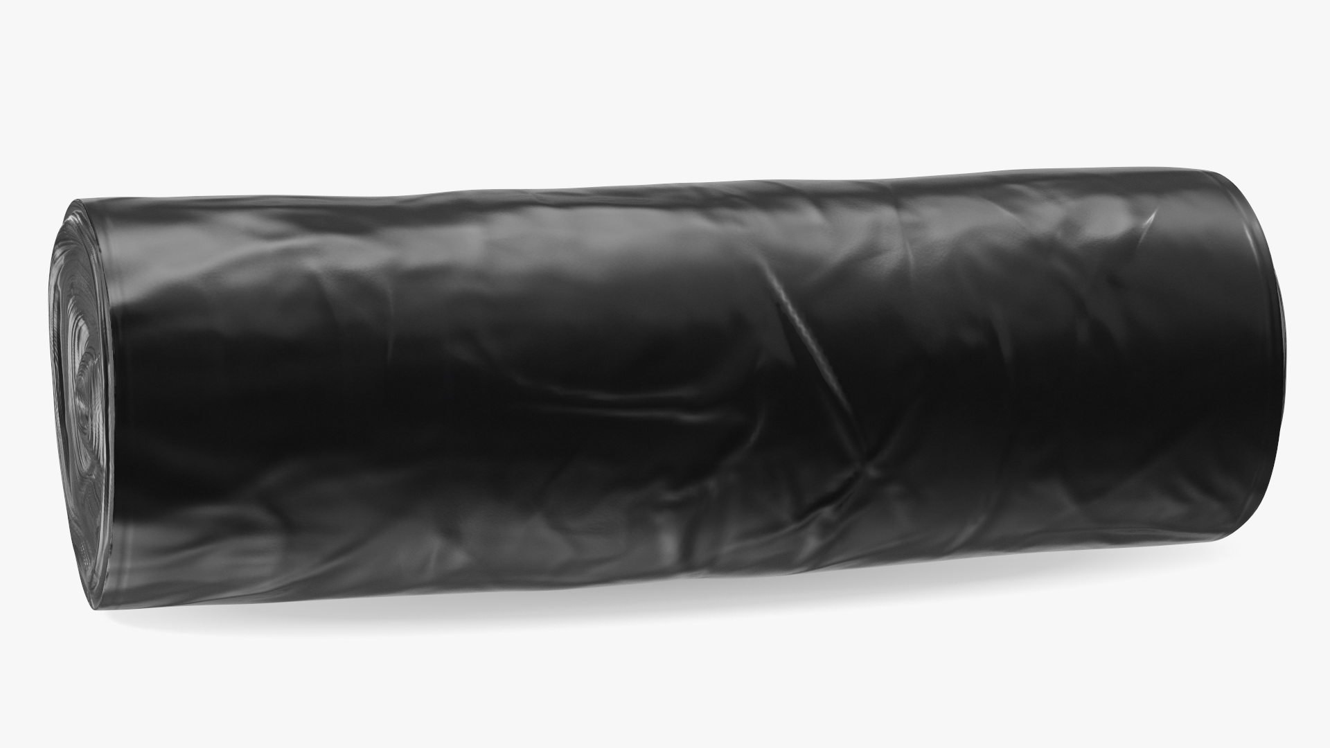 3D model Black Trash Bag Roll