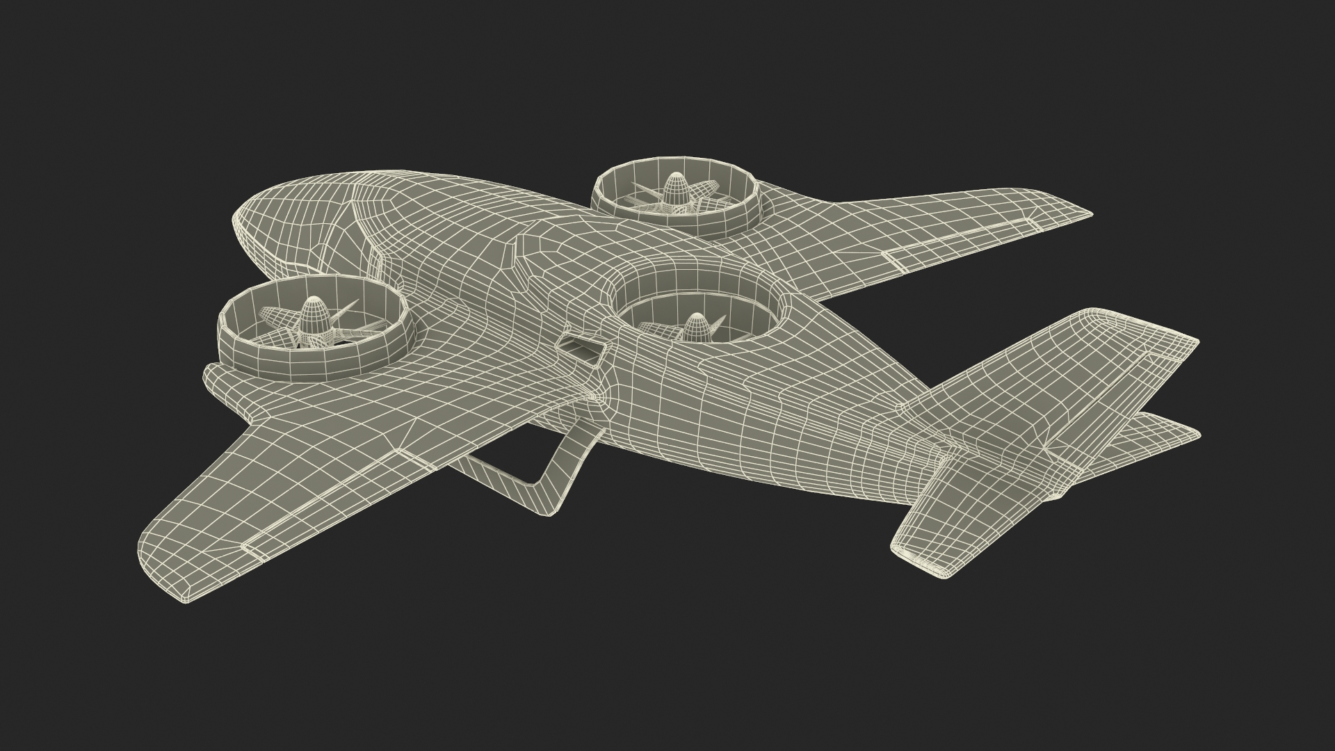 eVTOL Aircraft 3D model