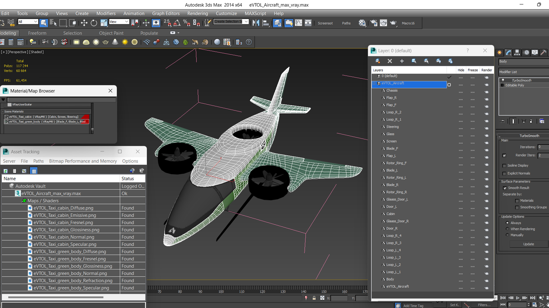 eVTOL Aircraft 3D model