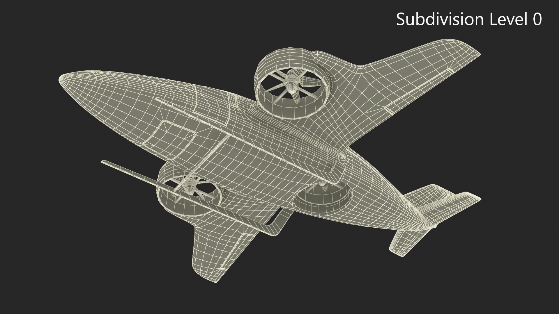 eVTOL Aircraft 3D model