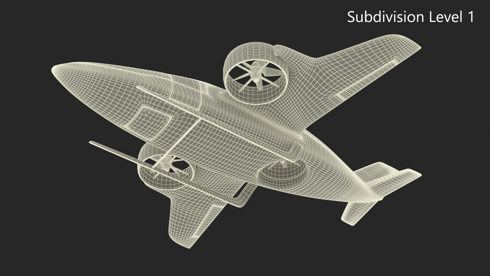 eVTOL Aircraft 3D model