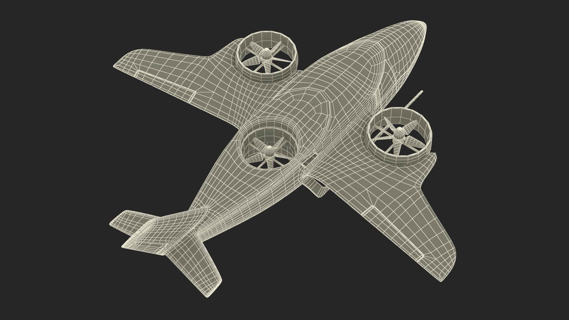 eVTOL Aircraft 3D model