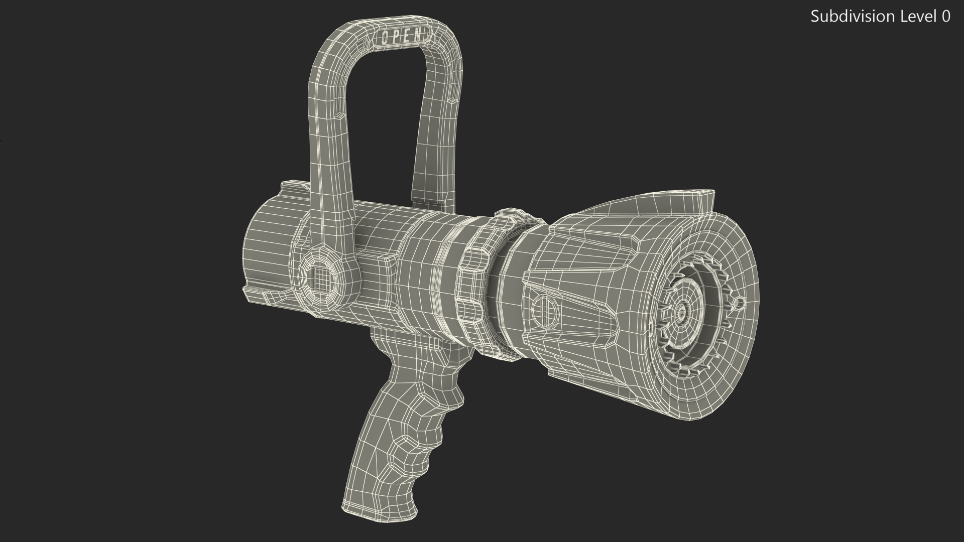 3D model ProVenger Handline Fire Hose Nozzle