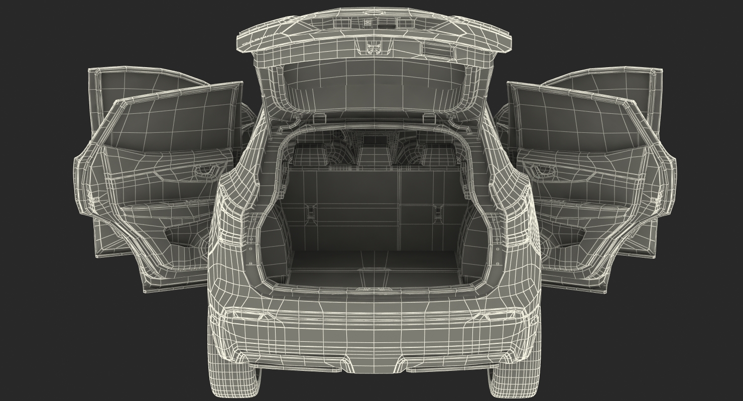 3D Nissan Qashqai 2017 Rigged