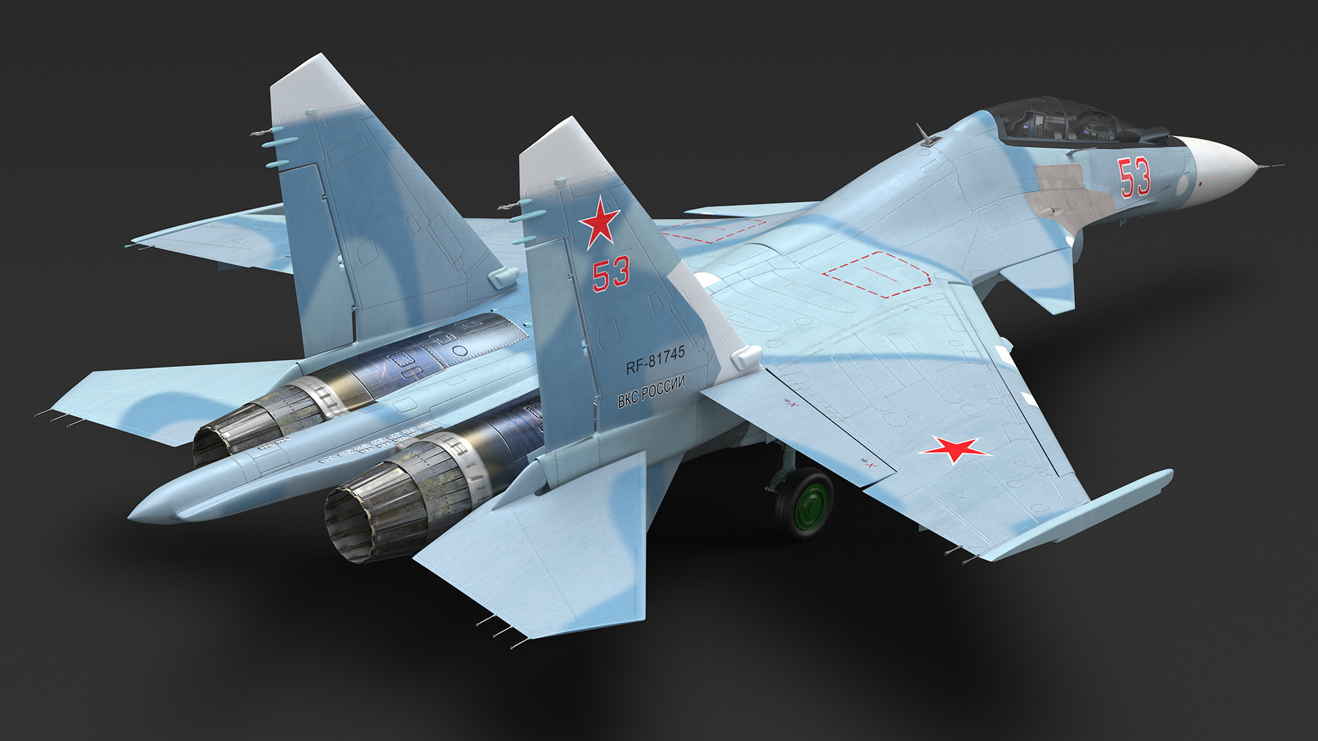 3D Su-30 Fighter model