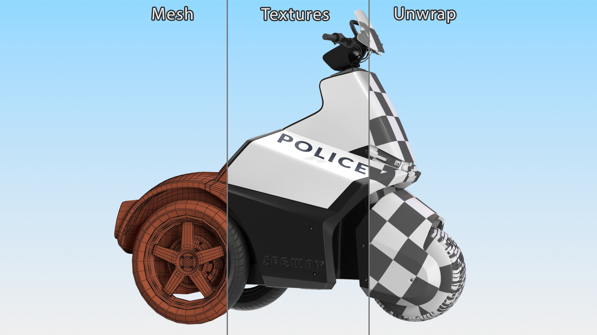 Segway SE 3 Patroller Light Rigged 3D model