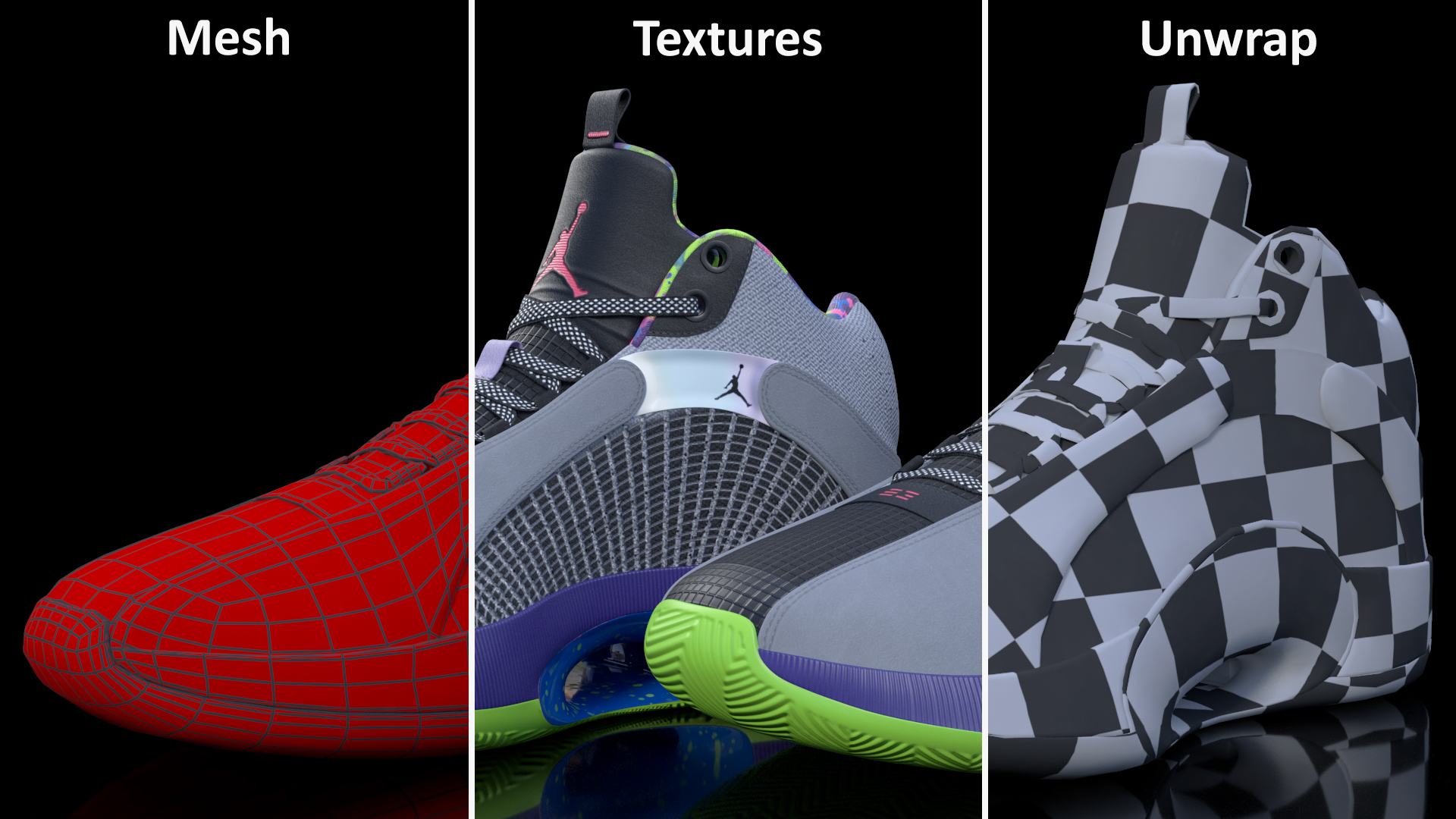 3D Air Jordan 35 Bel-Air Basketball Shoes model