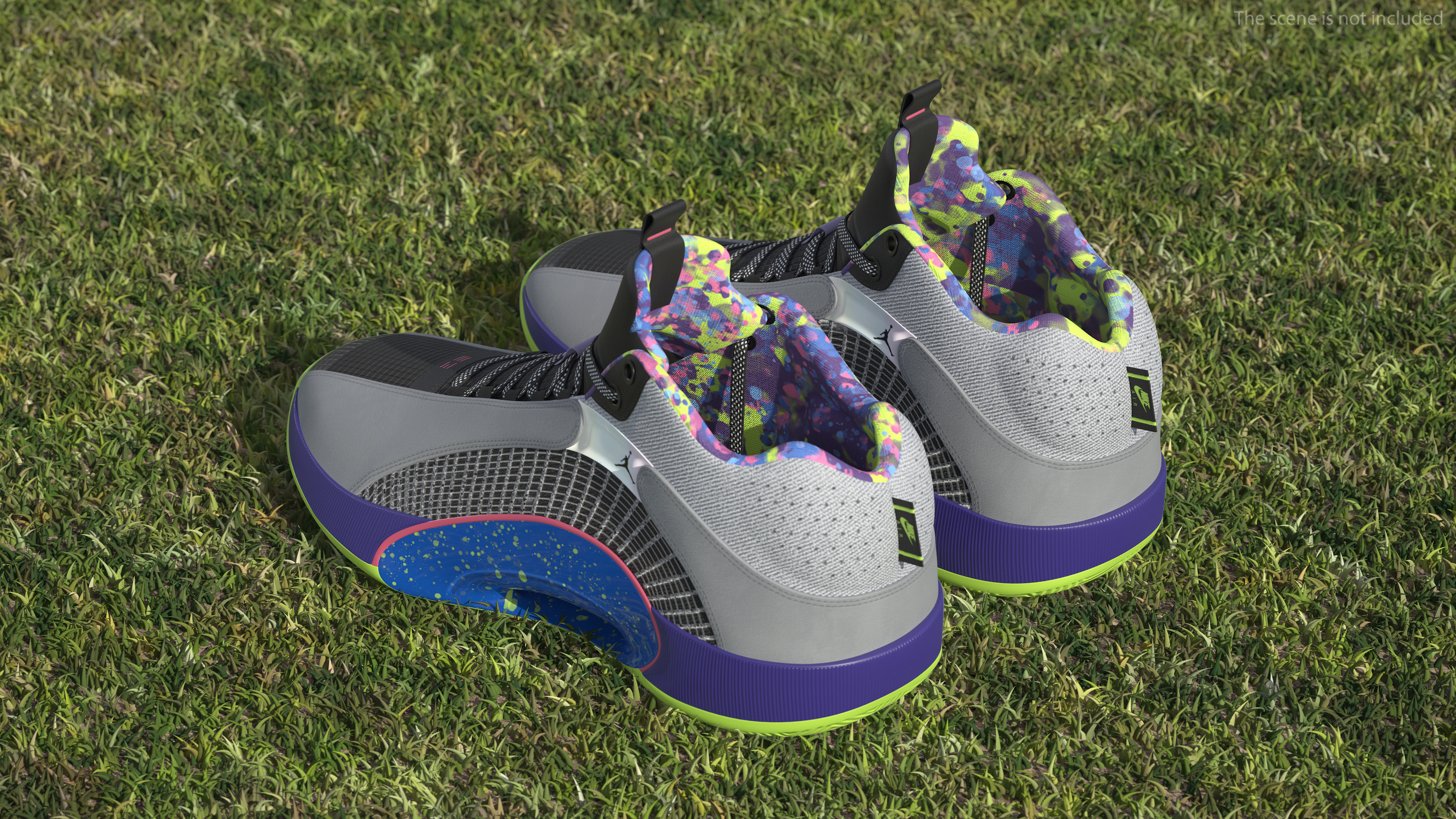 3D Air Jordan 35 Bel-Air Basketball Shoes model