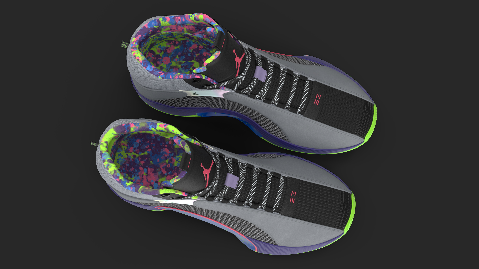 3D Air Jordan 35 Bel-Air Basketball Shoes model