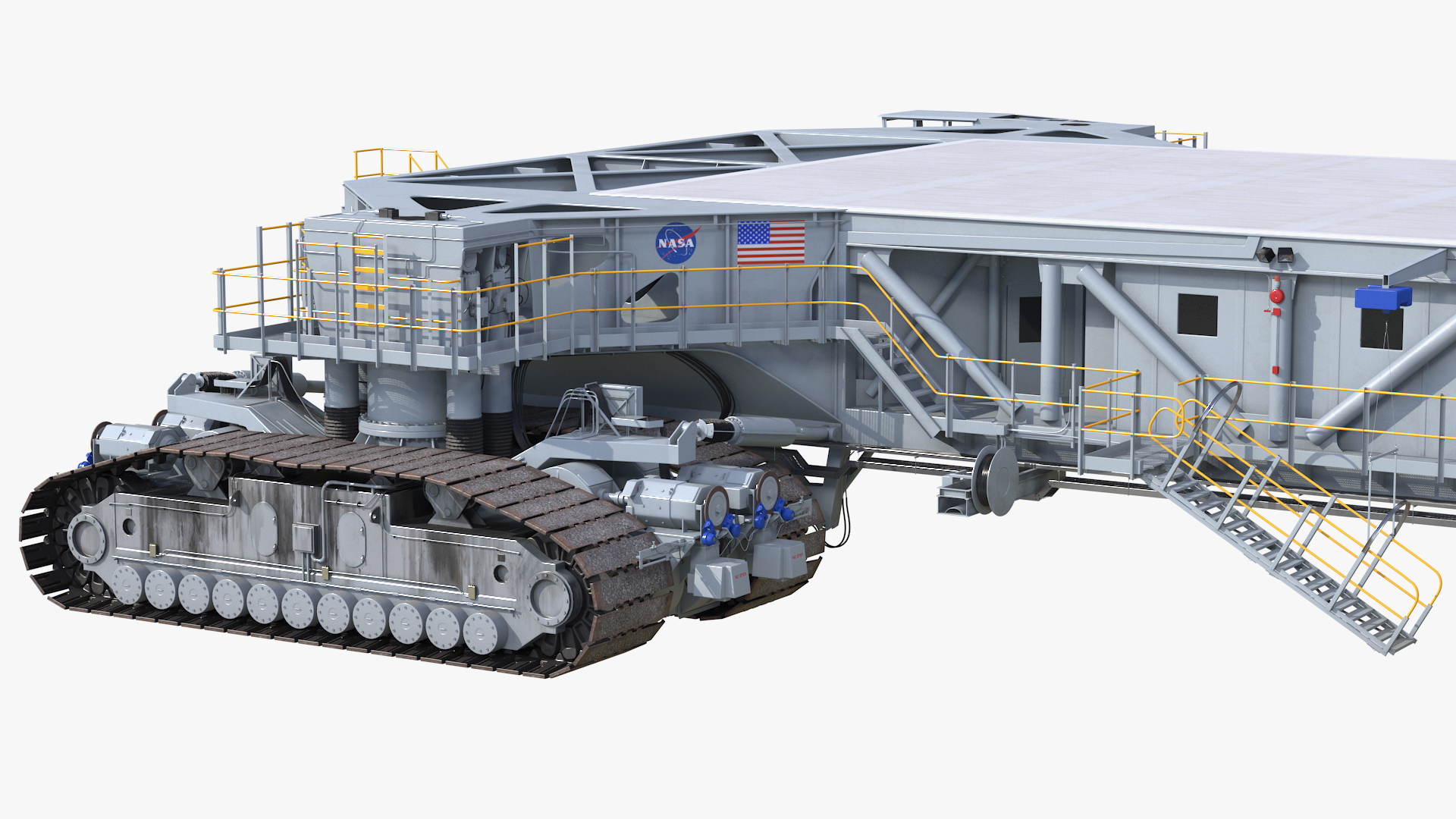 3D model NASA Missile Crawler Transporter Facilities Rigged