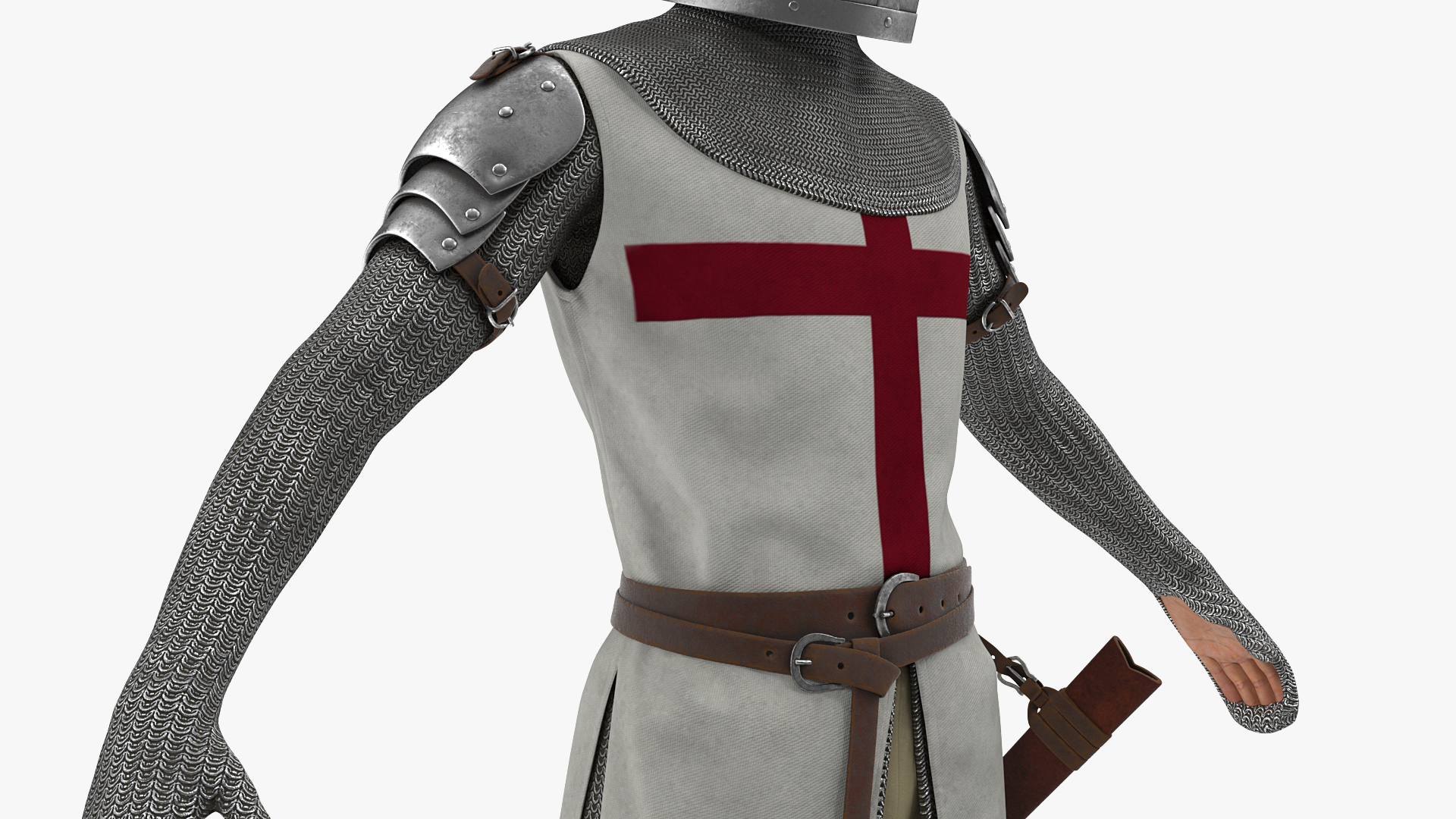 3D model Knight Templar T-Pose Set