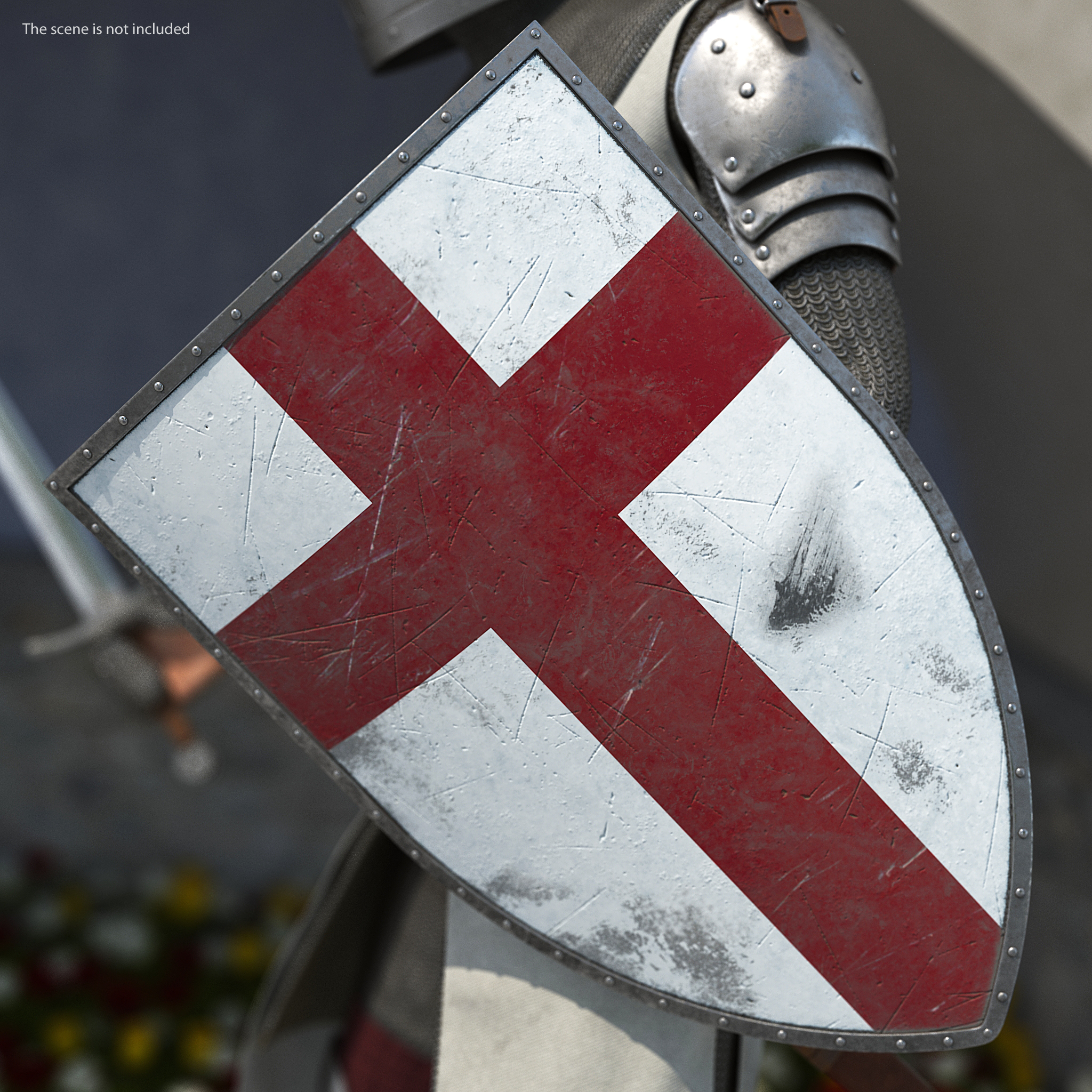 3D model Knight Templar T-Pose Set