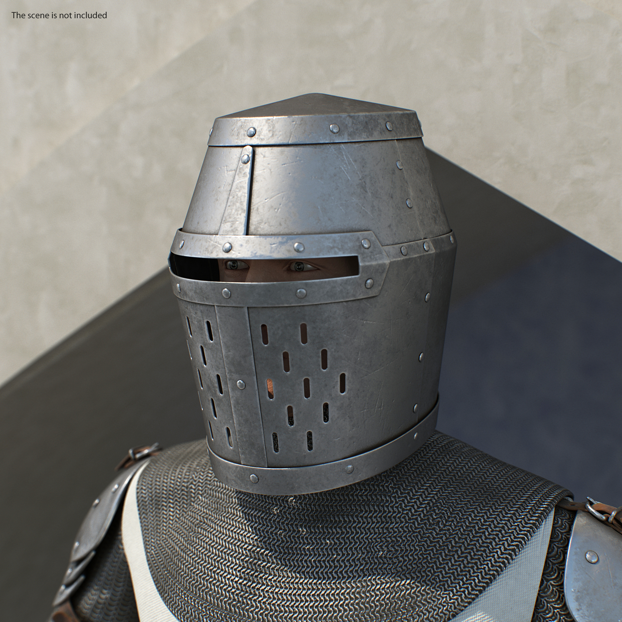 3D model Knight Templar T-Pose Set