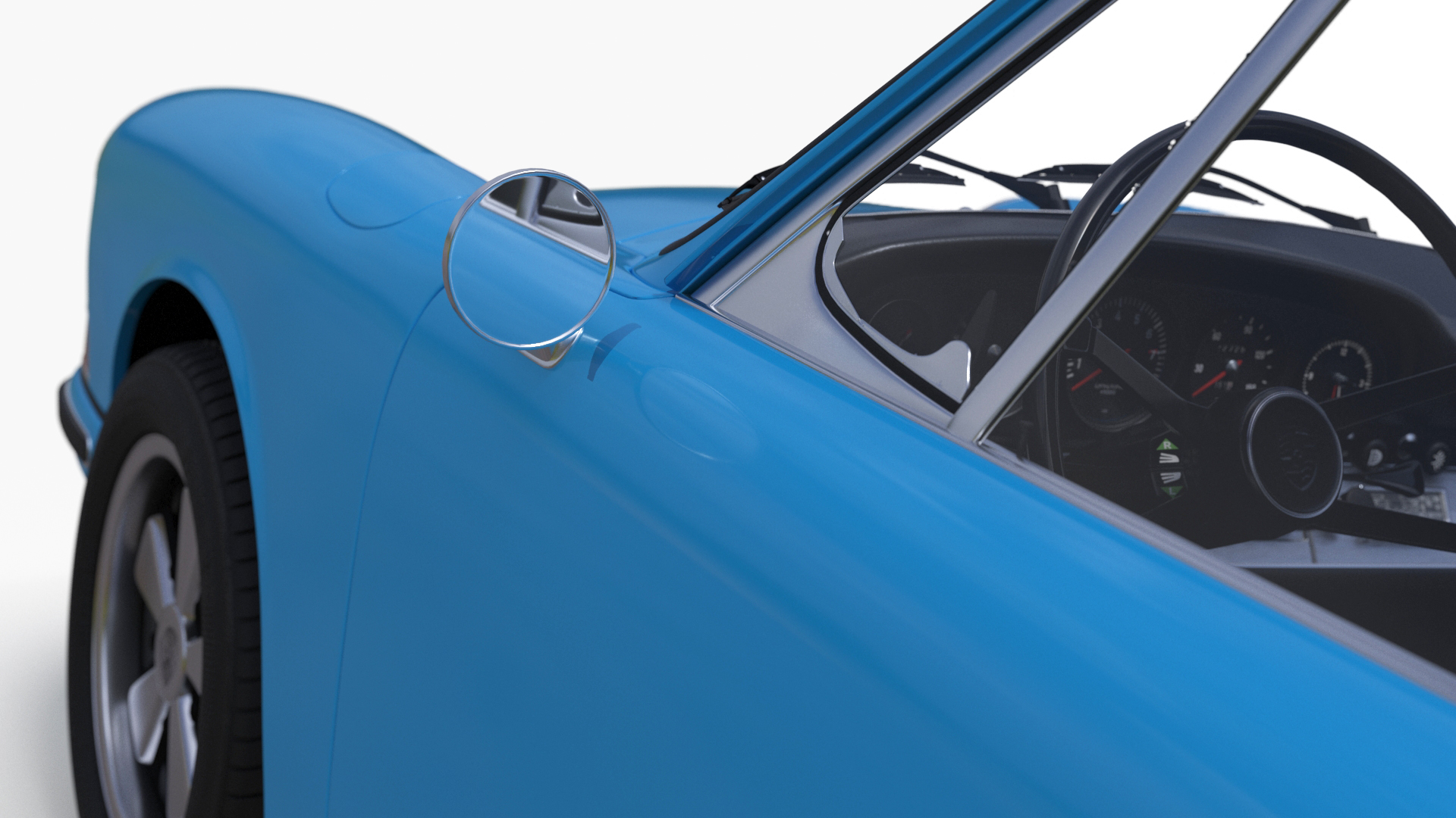 3D Porsche 911 1968 Blue