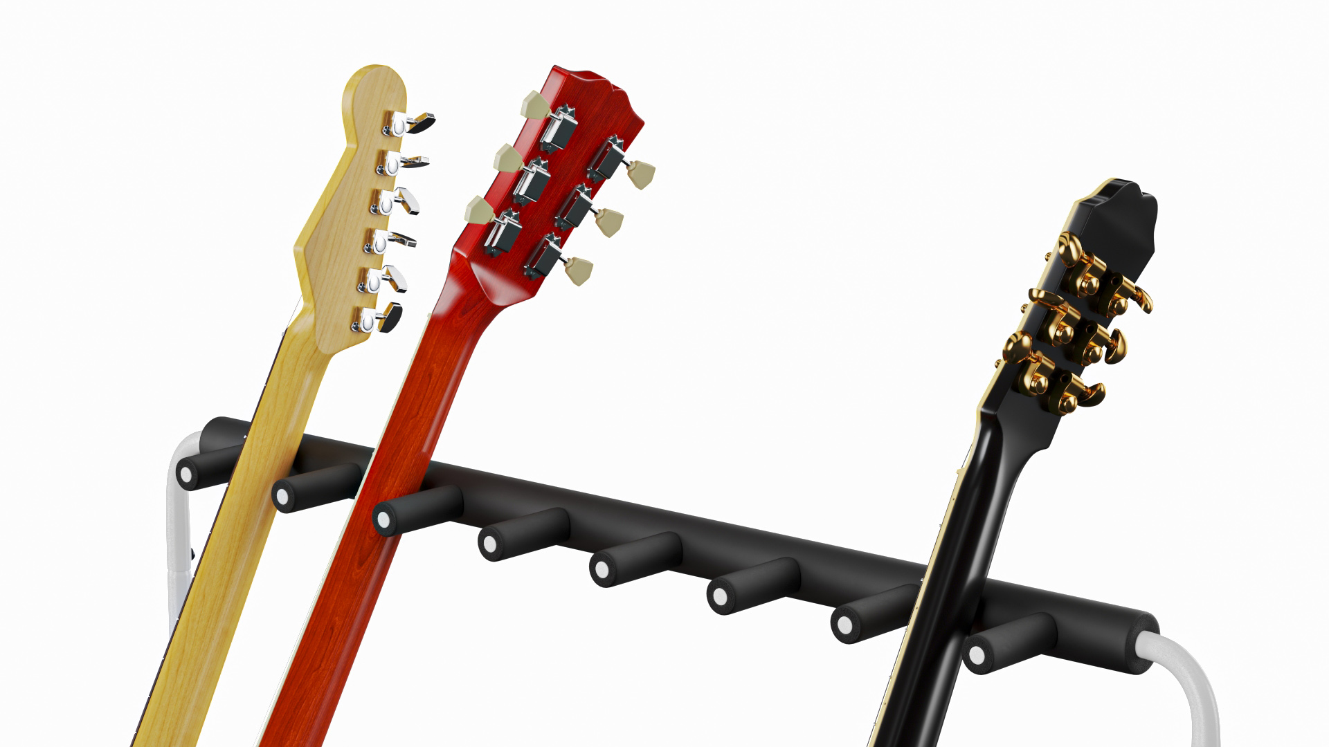 Guitars on Guitar Rack 3D