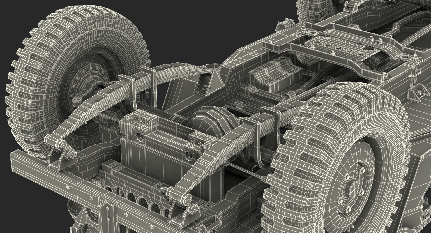 US Army Jeep Willys MB Rigged 3D model