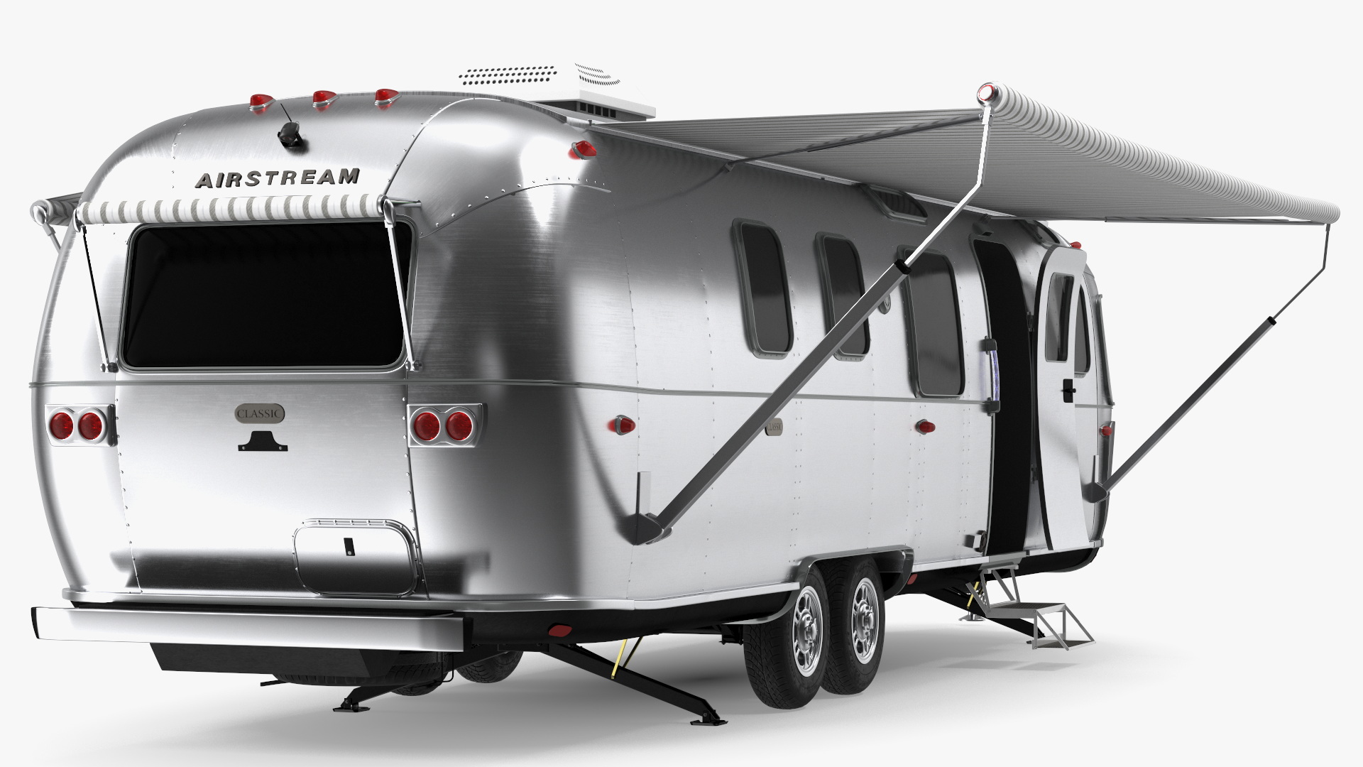 Airstream Classic 33FB Travel Trailer 3D