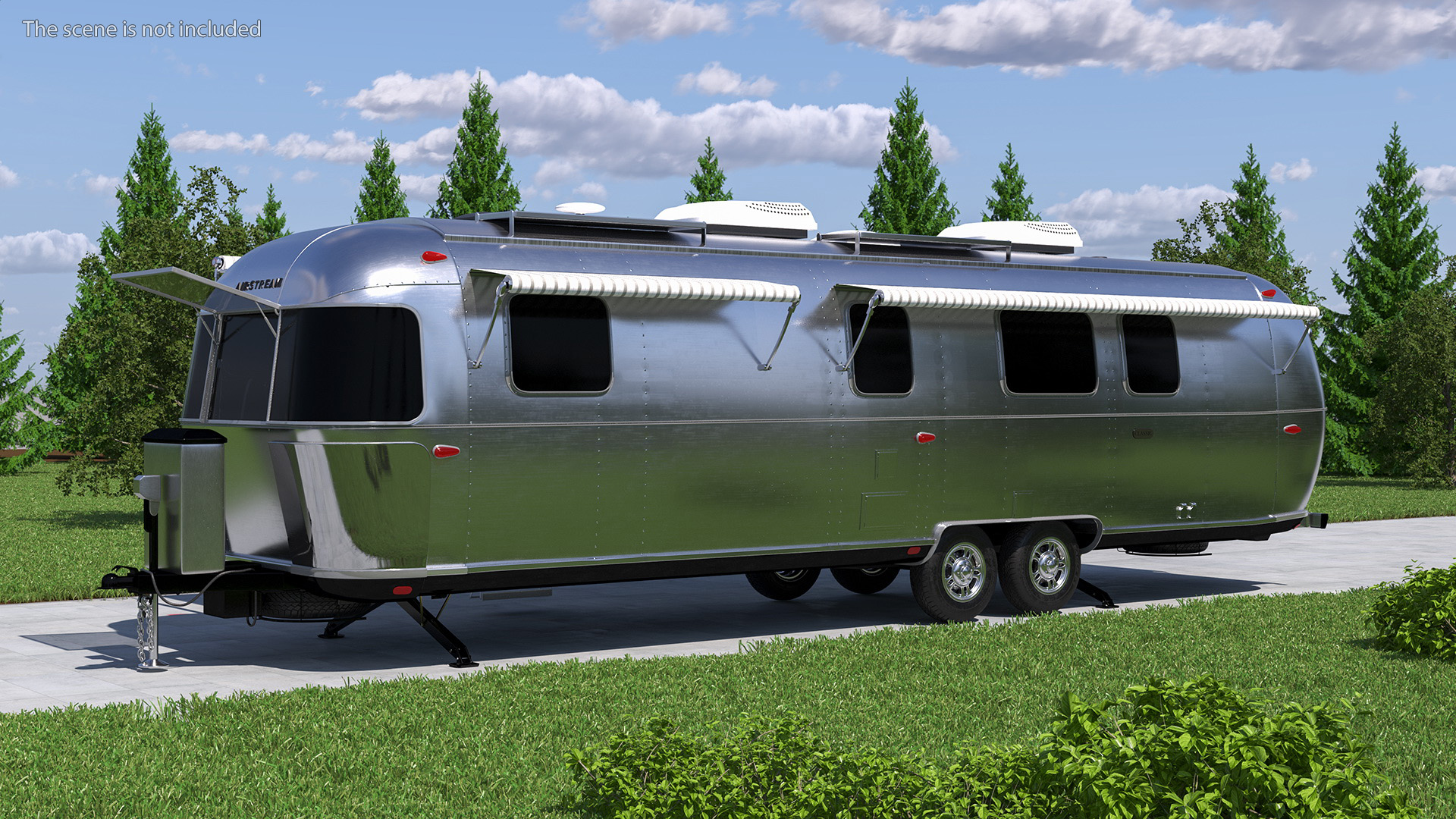 Airstream Classic 33FB Travel Trailer 3D