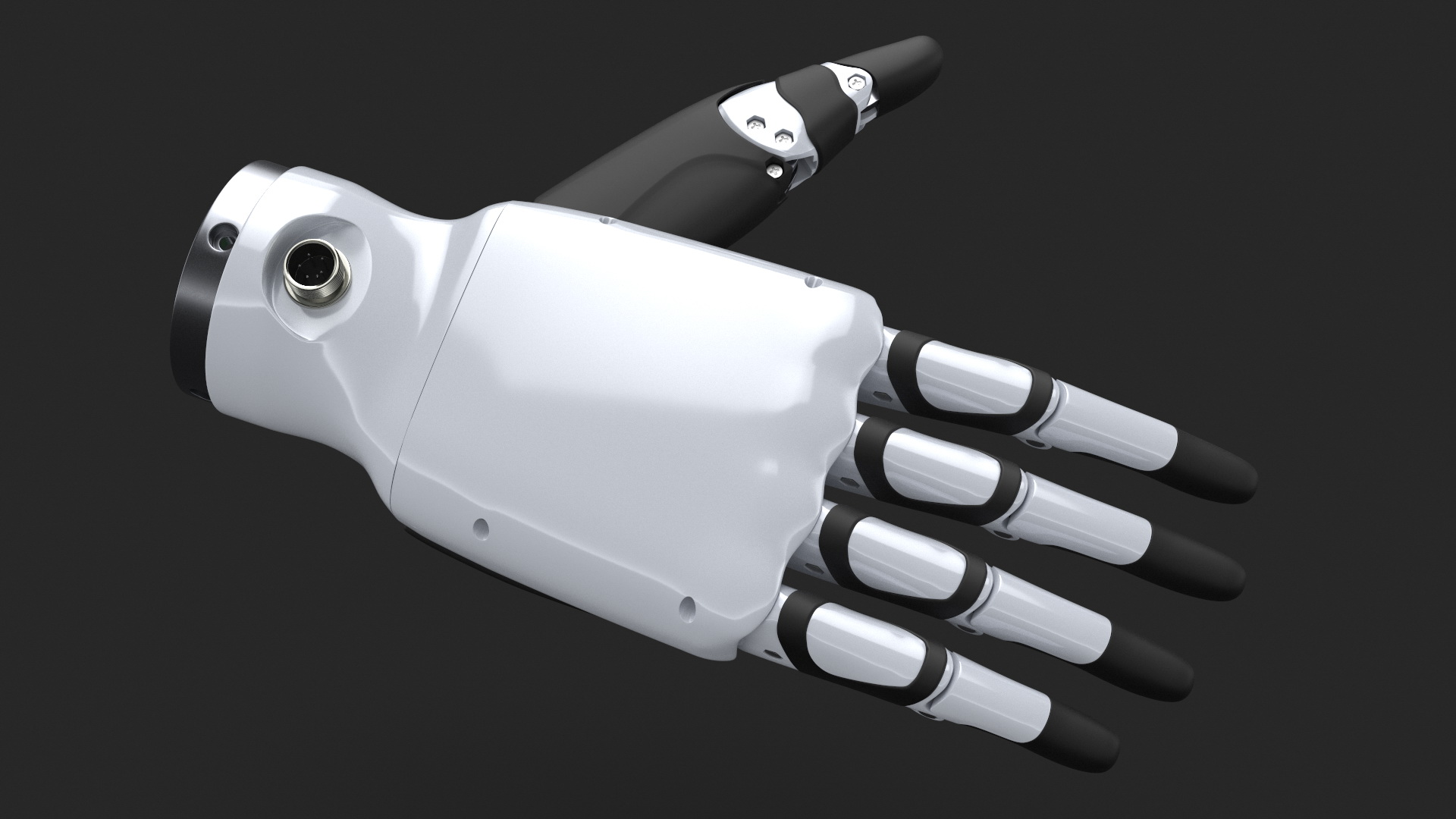 Dexterous Robotic Hand Right Rigged for Cinema 4D 3D model