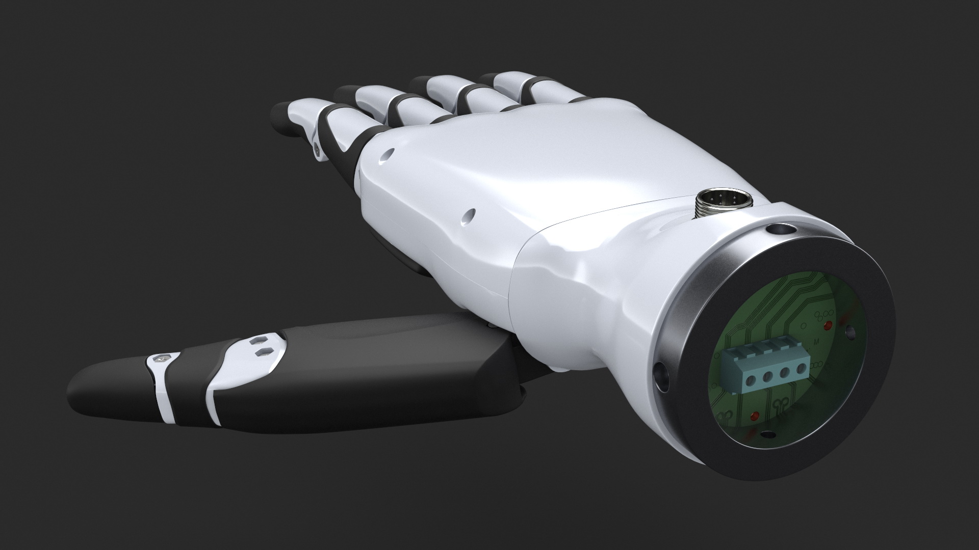 Dexterous Robotic Hand Right Rigged for Cinema 4D 3D model