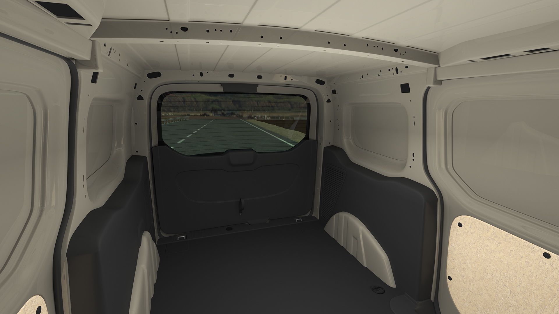 Ford Transit Connect Tailgate Gray 3D model