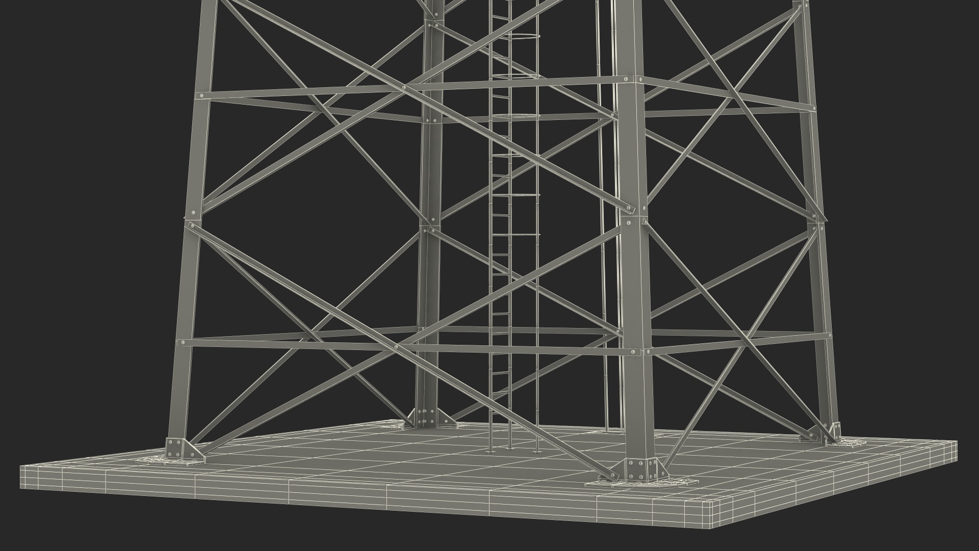 3D Cellular Communication Tower model