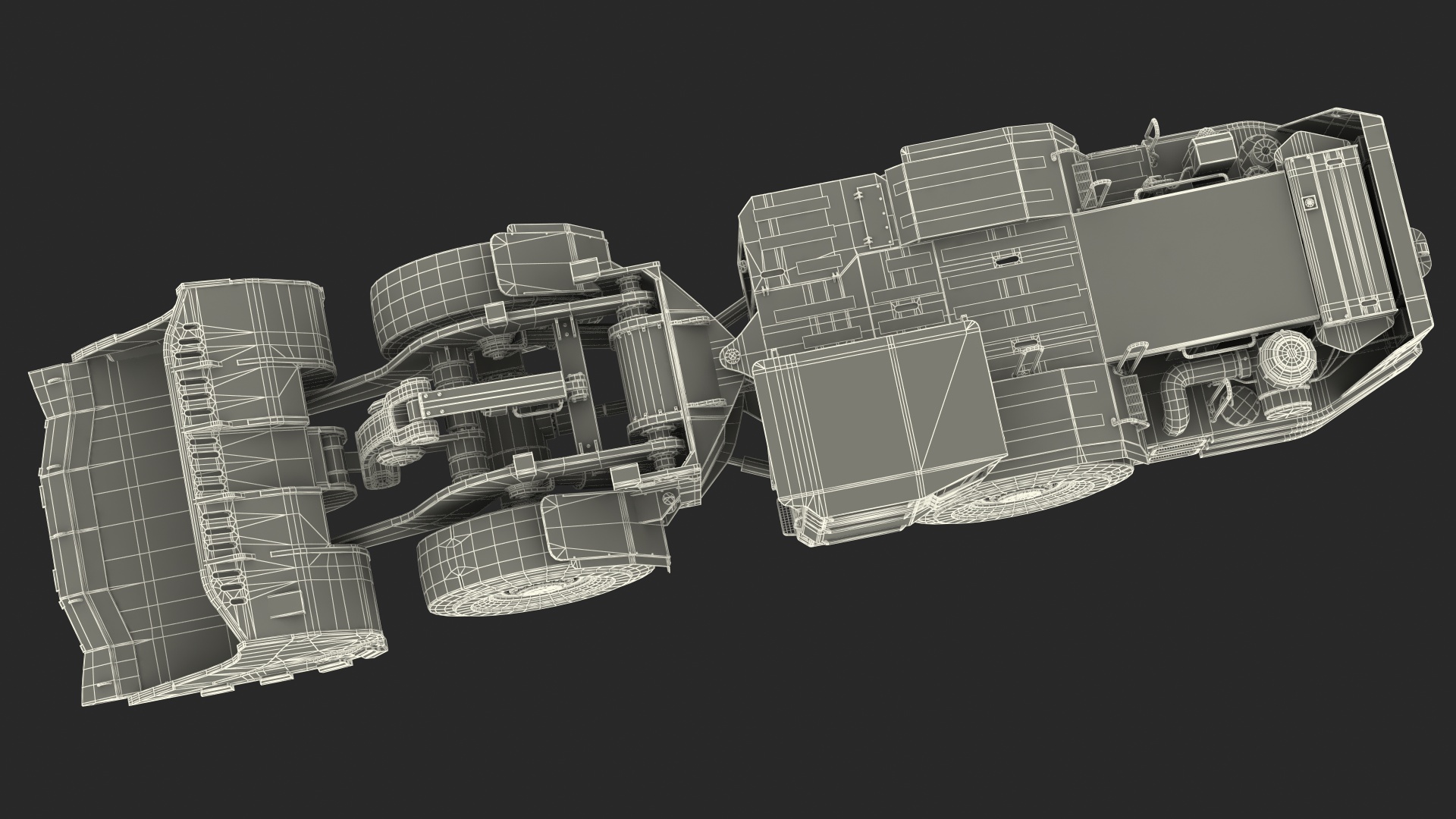 Mining Loader Dirty 3D model