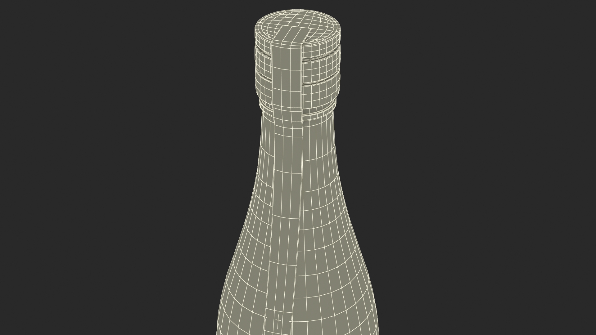 3D model Suigei Shuzo Junmai Daiginjo Mann Wine Bottle