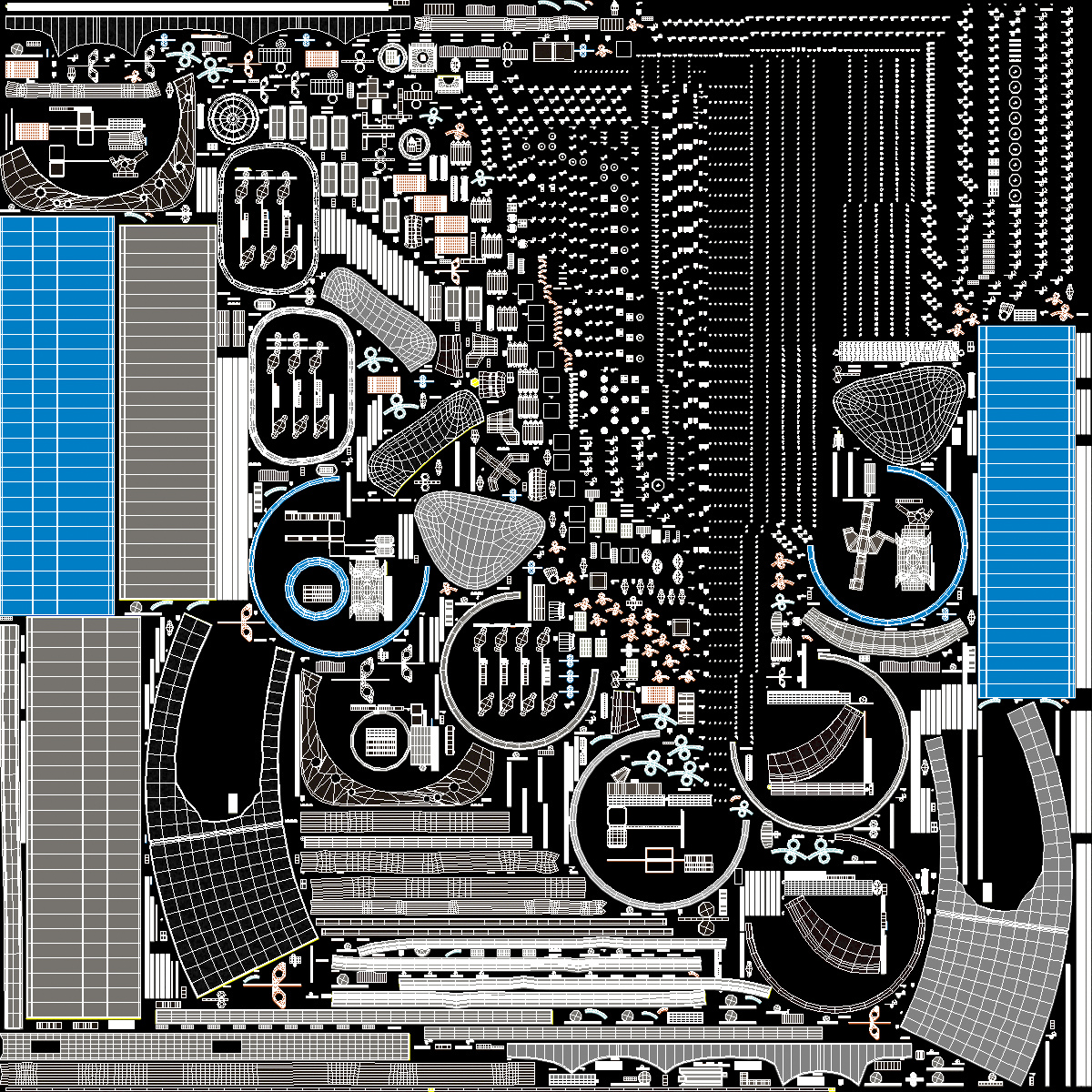 3D Empty Slice Engine model