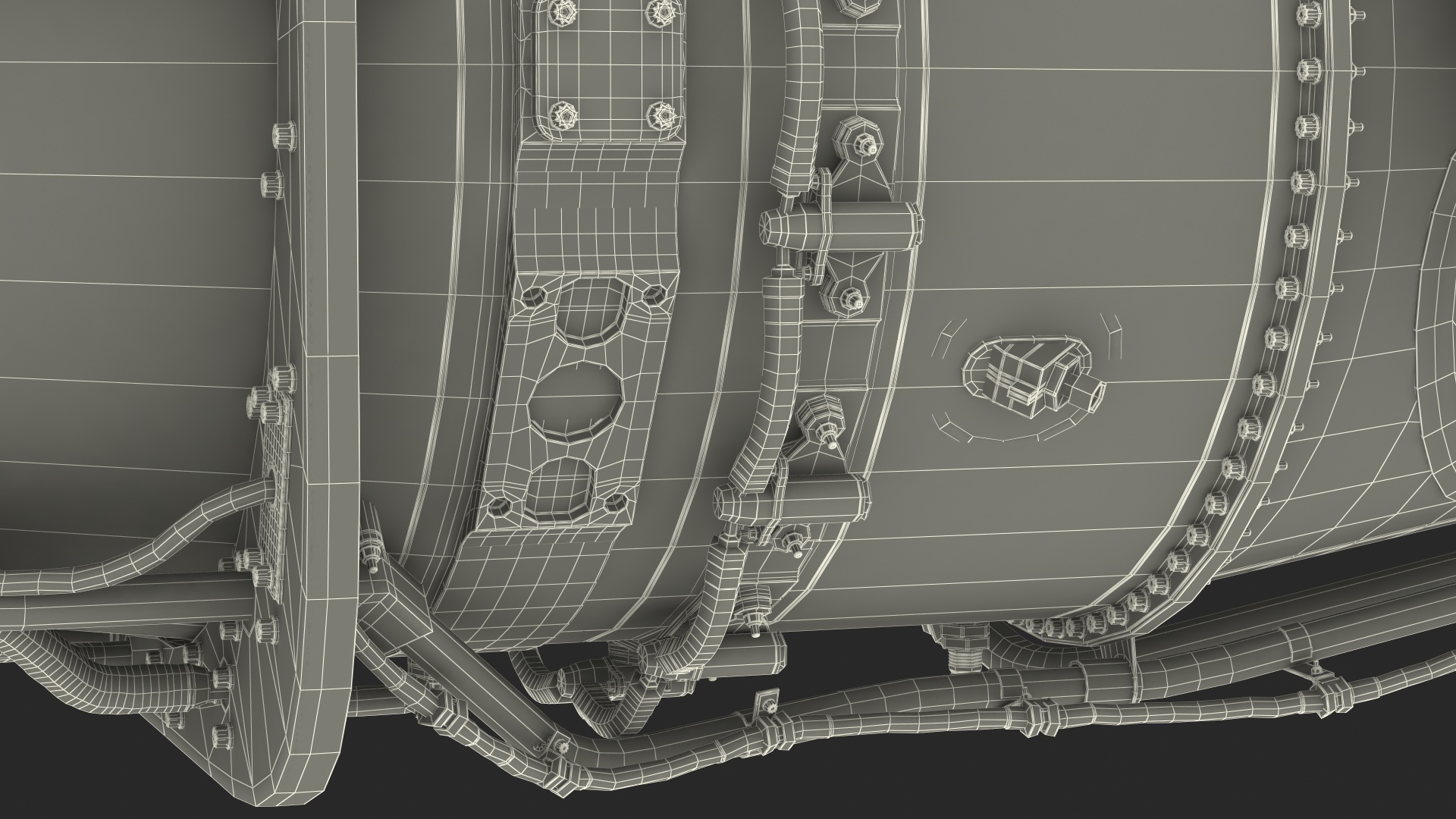 3D Empty Slice Engine model