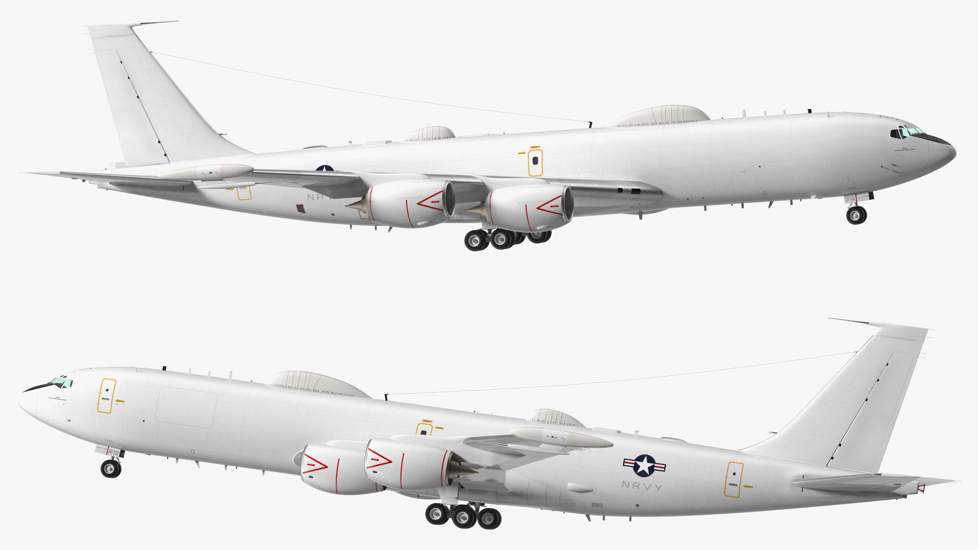 E-6 Mercury Tacamo Navy Aircraft 3D