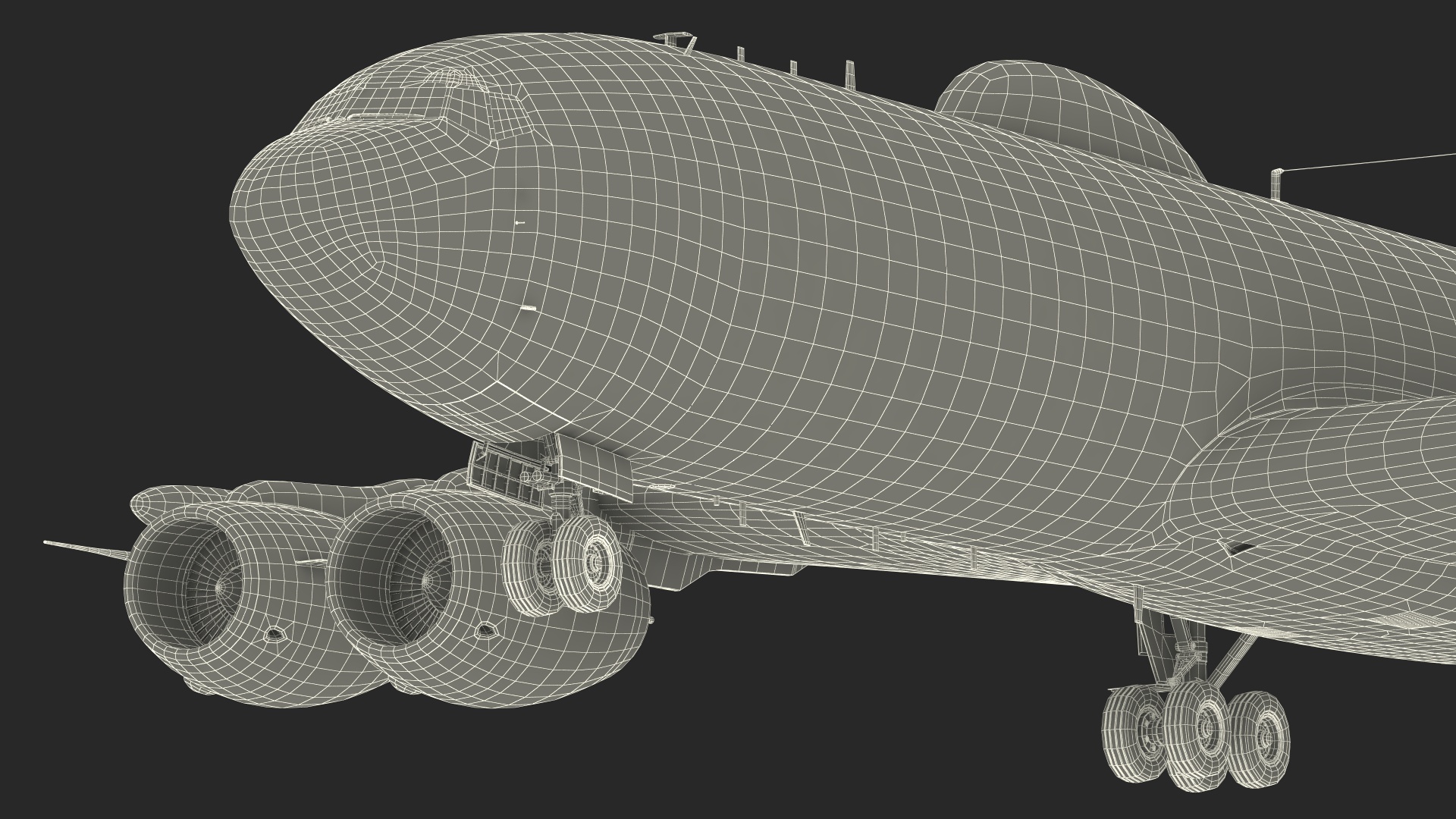 E-6 Mercury Tacamo Navy Aircraft 3D